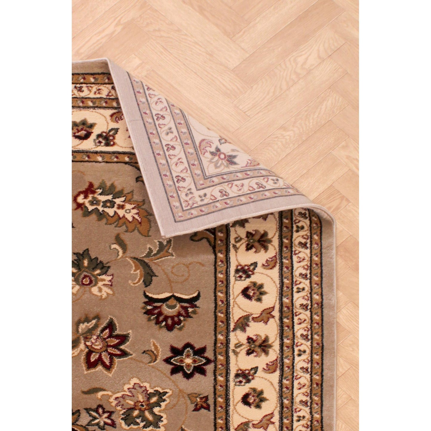 Sherborne Beige Rug Traditional Classic Oriental Bedroom Living Room Rug
