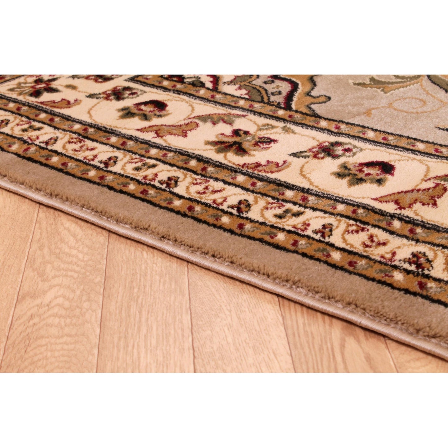 Sherborne Beige Rug Traditional Classic Oriental Bedroom Living Room Rug
