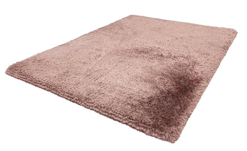 Plüschiger Shaggy-Teppich für Wohnzimmer und Schlafzimmer, Hochflor, dick, flauschig, handgefertigt, fusselfrei, seidig, schimmernd, glänzend, einfarbig, Hochflor-Teppich