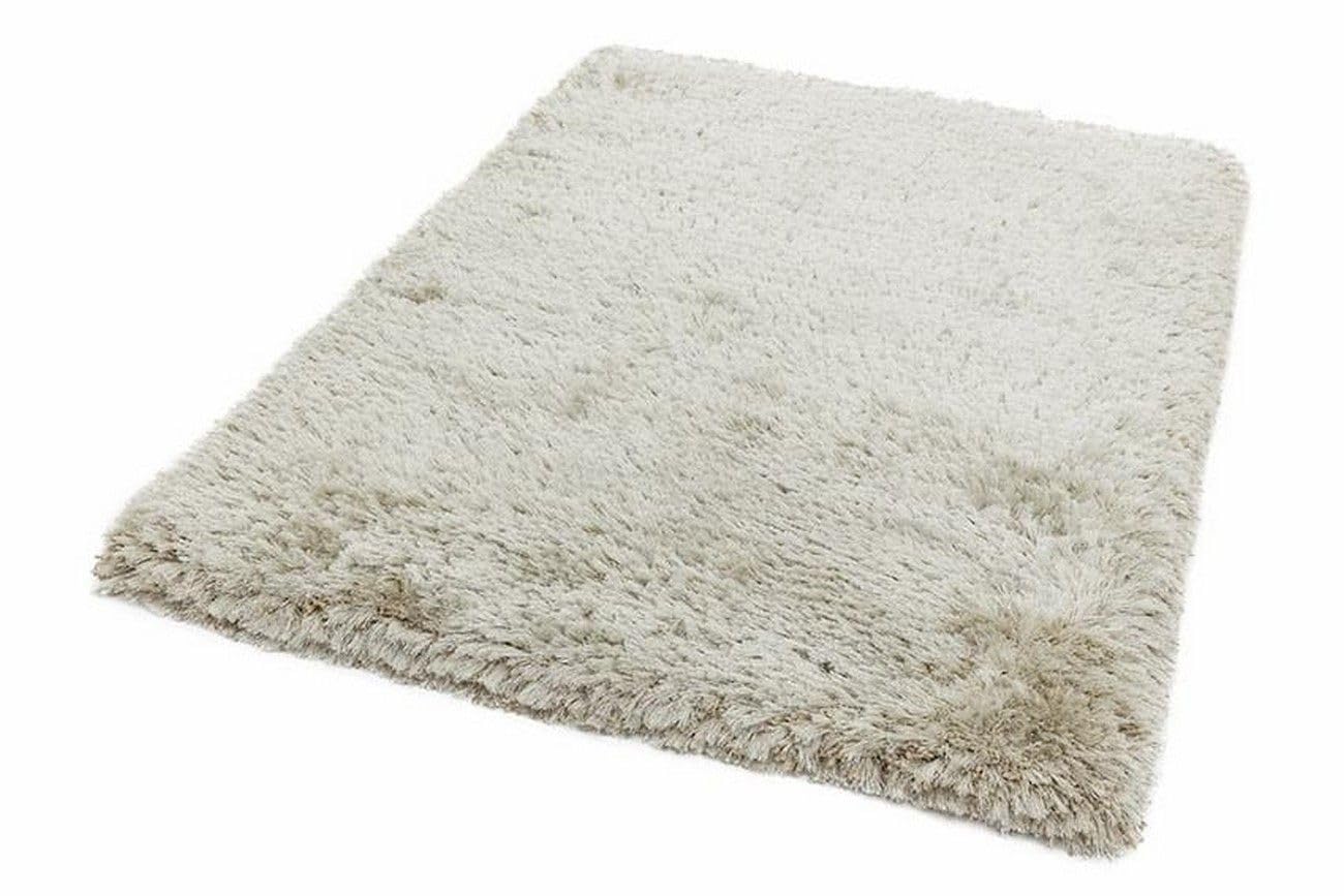Plüschiger Shaggy-Teppich für Wohnzimmer und Schlafzimmer, Hochflor, dick, flauschig, handgefertigt, fusselfrei, seidig, schimmernd, glänzend, einfarbig, Hochflor-Teppich