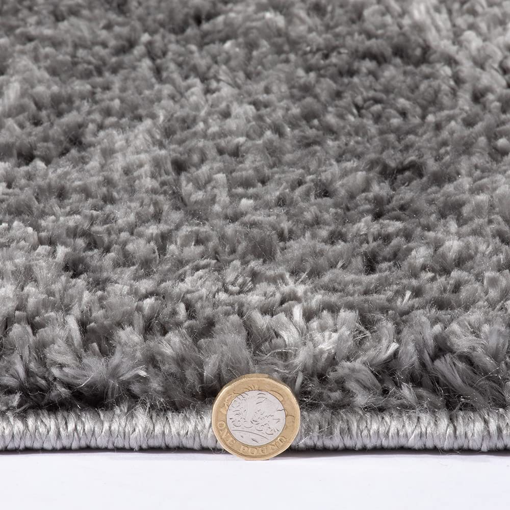 Maschinenwaschbarer, zotteliger Wohnzimmerteppich für Schlafzimmer, Flur und Küche Larissa, moderner, leicht zu reinigender Teppich, weicher Flor, rutschfest, flauschiger Teppich