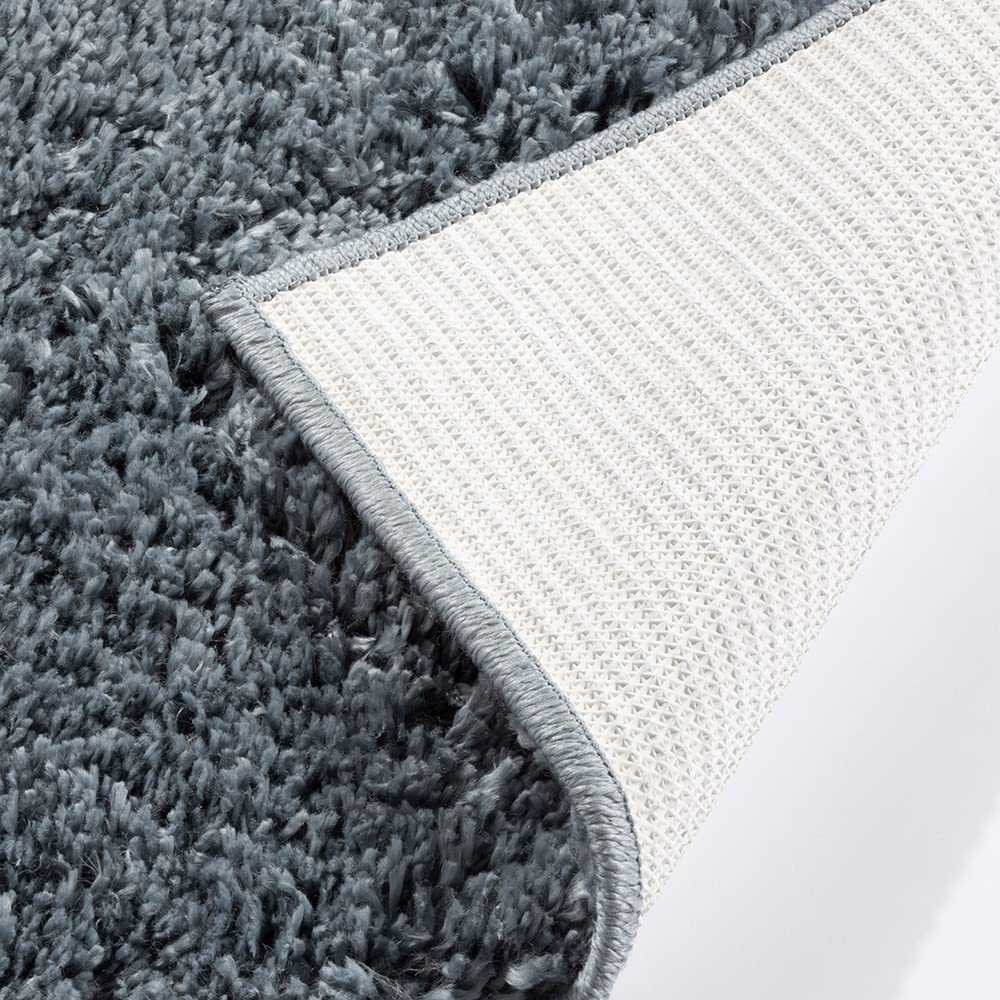 Maschinenwaschbarer, zotteliger Wohnzimmerteppich für Schlafzimmer, Flur und Küche Larissa, moderner, leicht zu reinigender Teppich, weicher Flor, rutschfest, flauschiger Teppich