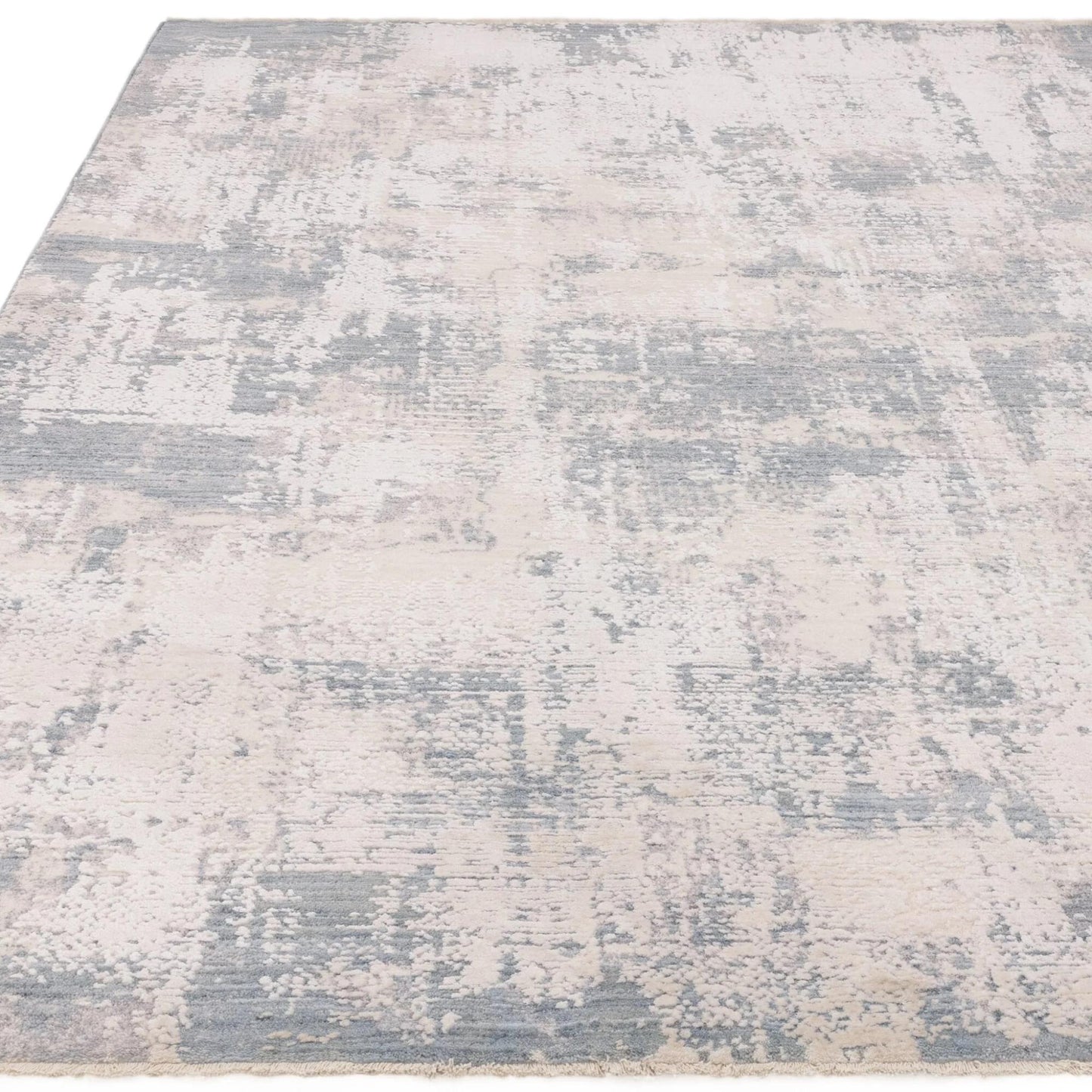 Seville 05 Zafra Kurzflor Teppich Modern Abstrakt Soft Touch Seidiger Teppich in Beige Natur