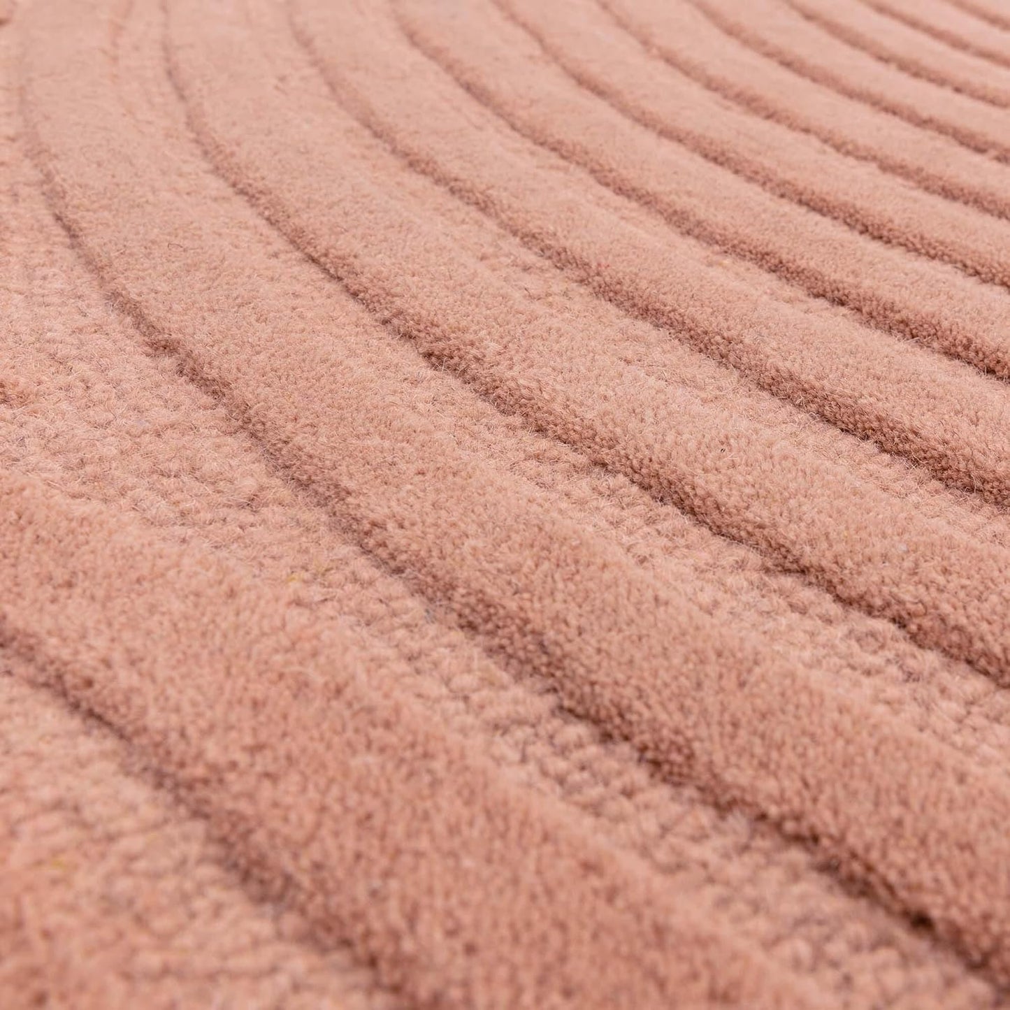 Handmade Wool Rug Geometric Modern Classic Soft Luxury – Hague Blush Pink