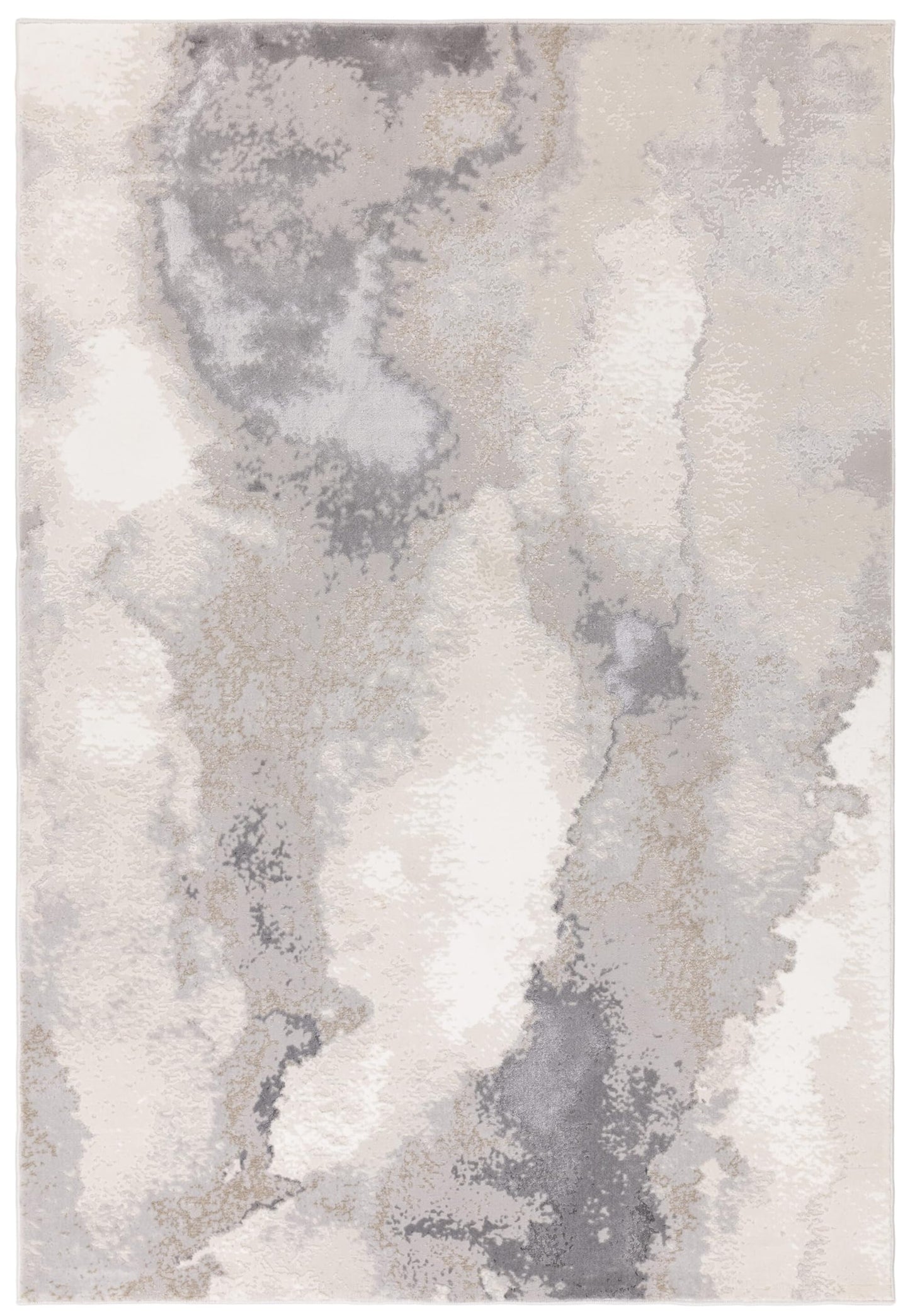 Stellar Abstract Teppich - Marmorierter Stil, seidig glänzend