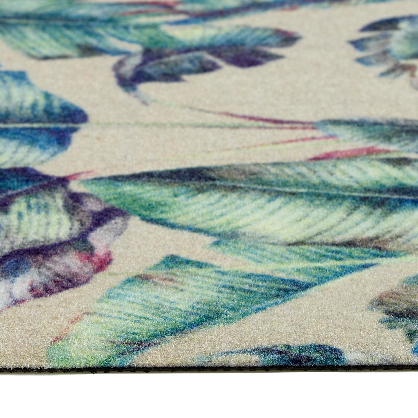 Waschbarer, tropischer Teppich von Studio, rutschfeste Matte für Küche, Flur, Hauseingang, mehrfarbig, 65 x 150 cm (2'4" x 5')