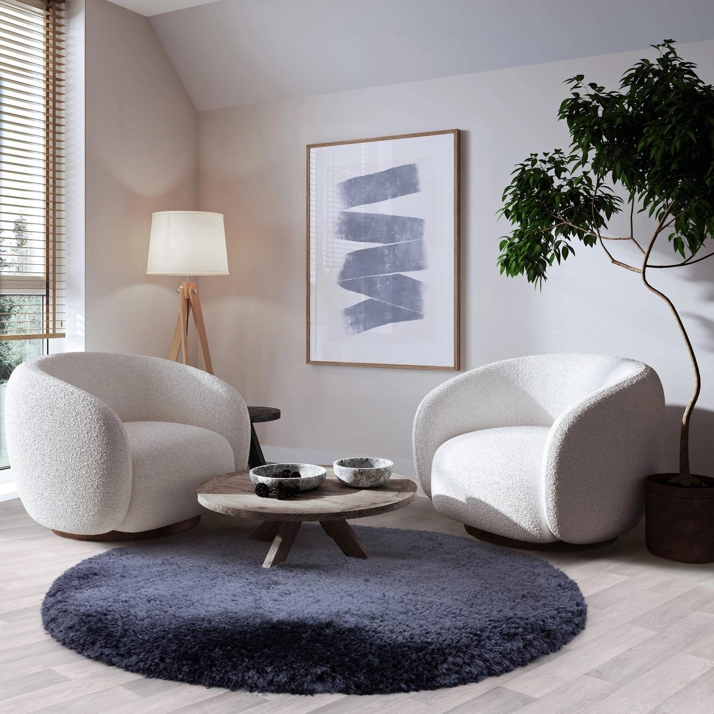 Plüschiger Shaggy-Teppich für Wohnzimmer und Schlafzimmer, Hochflor, dick, flauschig, handgefertigt, fusselfrei, seidig, schimmernd, glänzend, einfarbig, Hochflor-Teppich