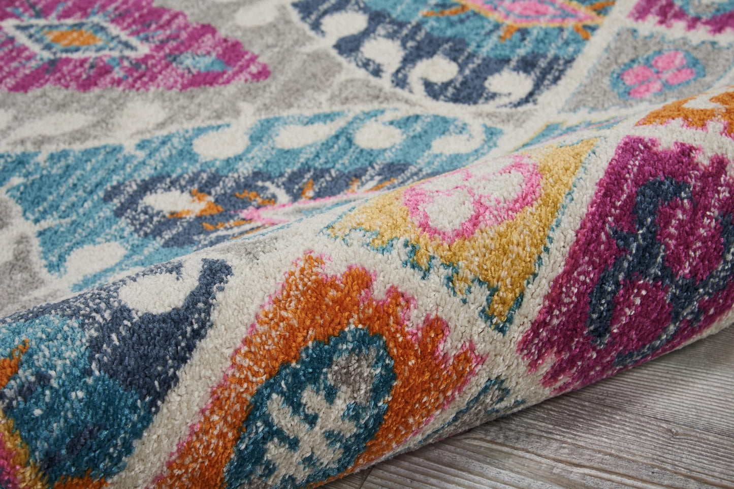 Passion Mehrfarbiger Teppich für Wohnzimmer, Schlafzimmer, Esszimmer, Rauten-geometrischer Teppich, modern, bohemianisch, traditionell, PSN02, Kaleidoskop-Farben