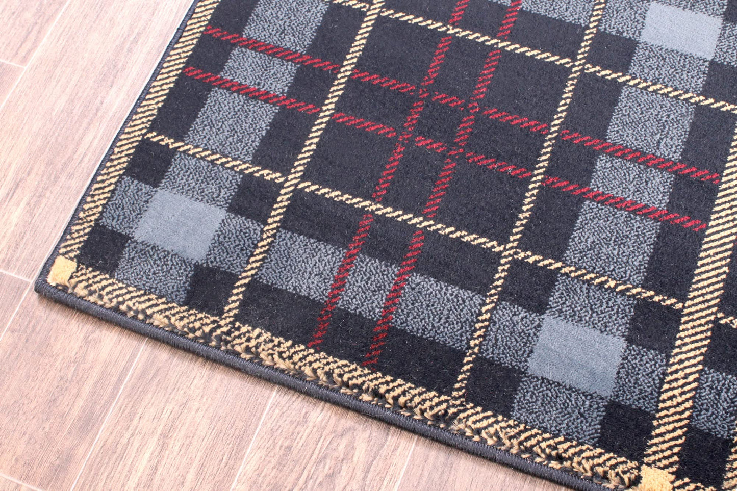 Tartan Rug for Living Room Bedroom Traditional Classic Tartan Check Design Soft Quality Rug Home Carpet