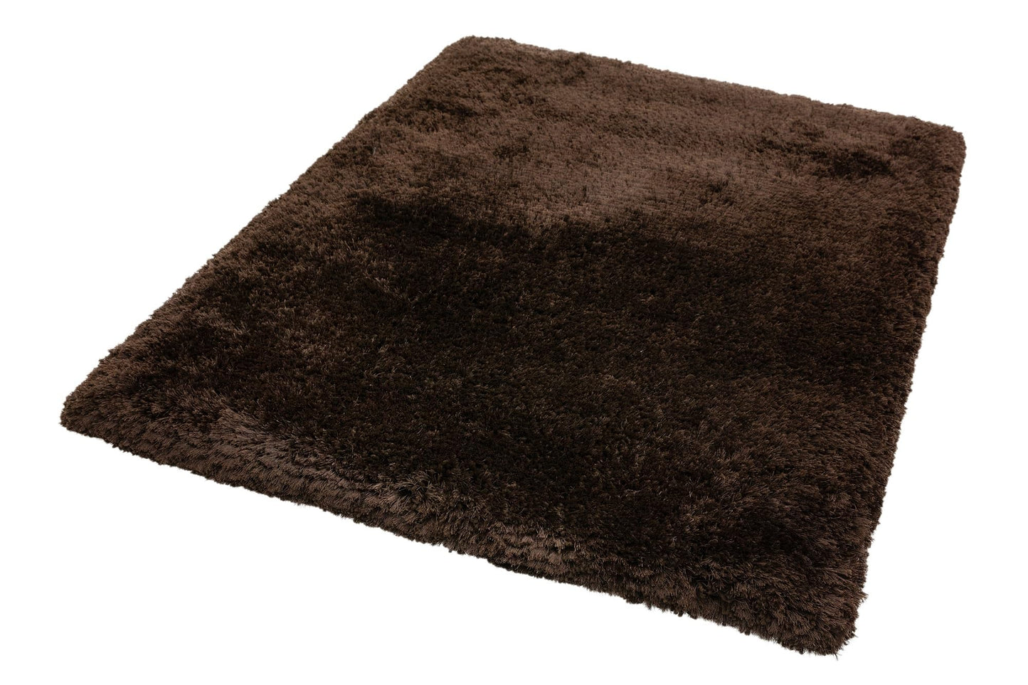 Plüschiger Shaggy-Teppich für Wohnzimmer und Schlafzimmer, Hochflor, dick, flauschig, handgefertigt, fusselfrei, seidig, schimmernd, glänzend, einfarbig, Hochflor-Teppich