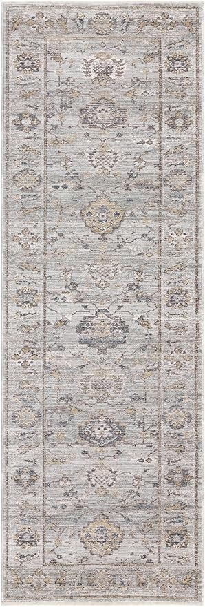 Jasper JA01 Blue Runner – Traditional Antique Style Rug 67x240 cm