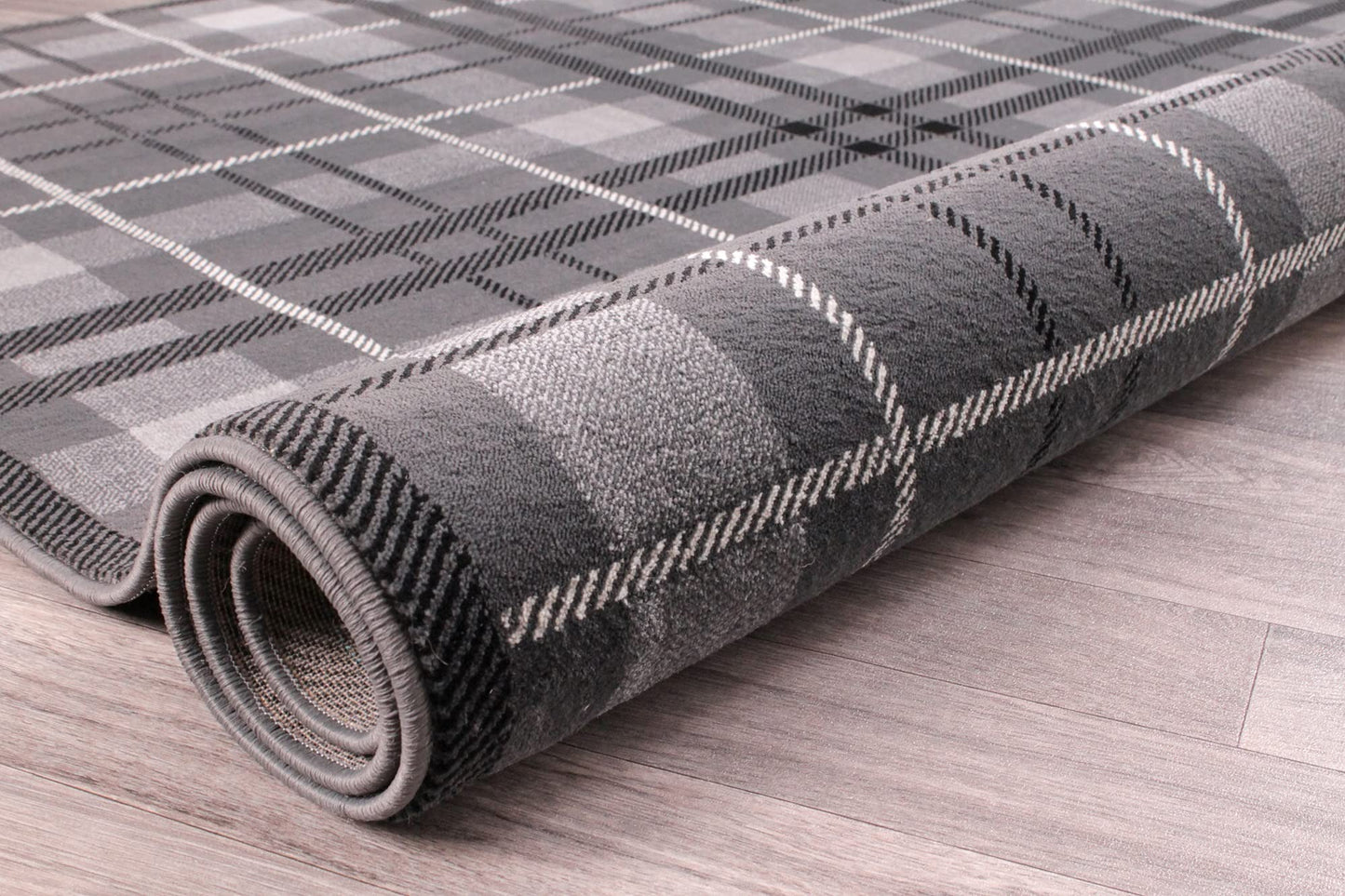 Tartan Rug for Living Room Bedroom Traditional Classic Tartan Check Design Soft Quality Rug Home Carpet
