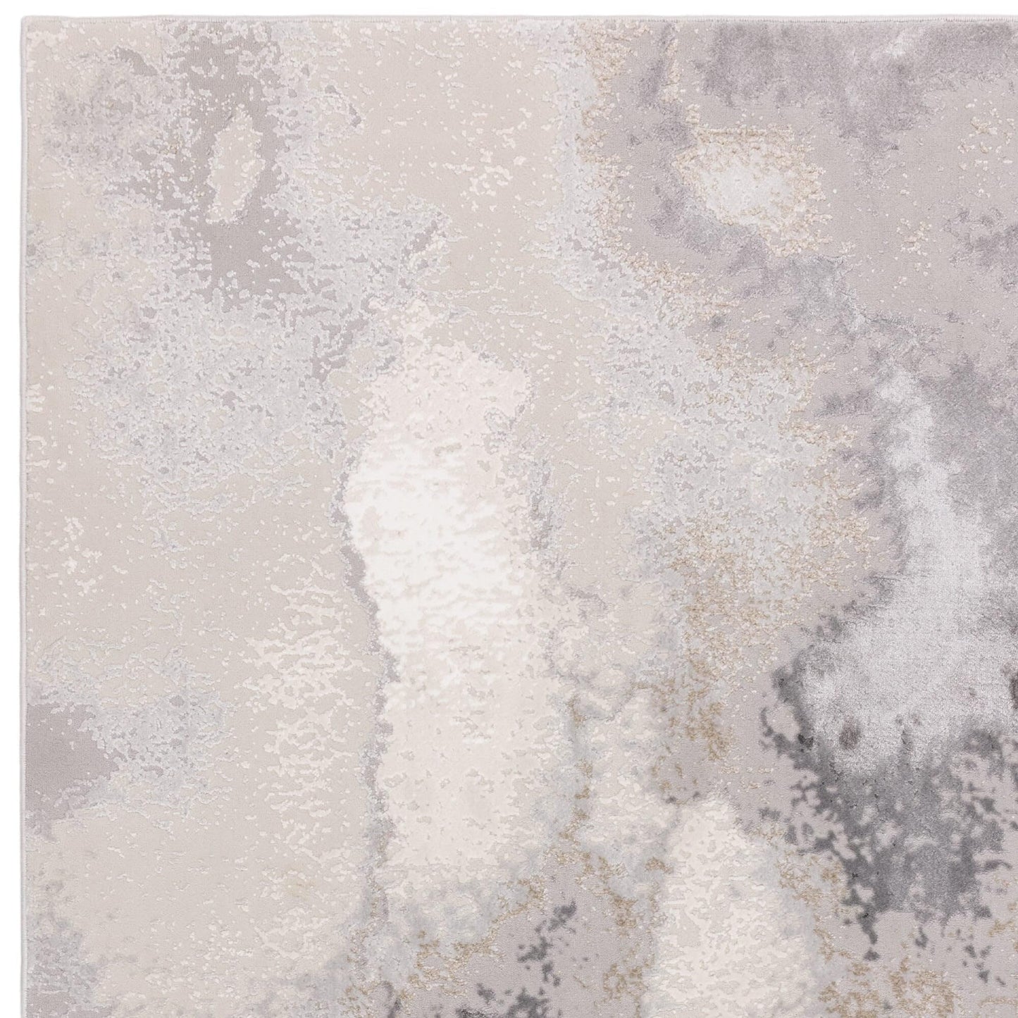Stellar Abstract Teppich - Marmorierter Stil, seidig glänzend
