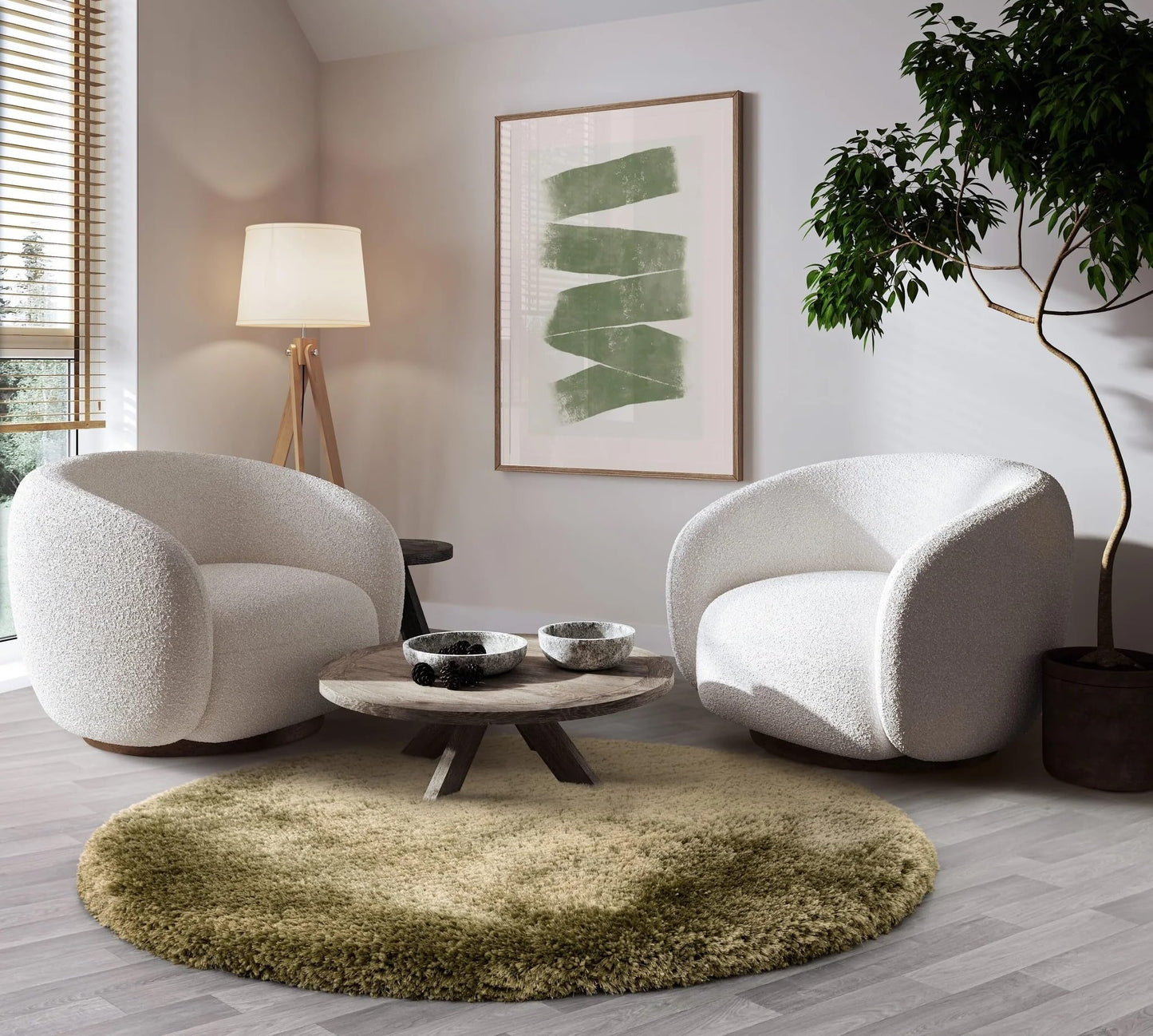 Plüschiger Shaggy-Teppich für Wohnzimmer und Schlafzimmer, Hochflor, dick, flauschig, handgefertigt, fusselfrei, seidig, schimmernd, glänzend, einfarbig, Hochflor-Teppich