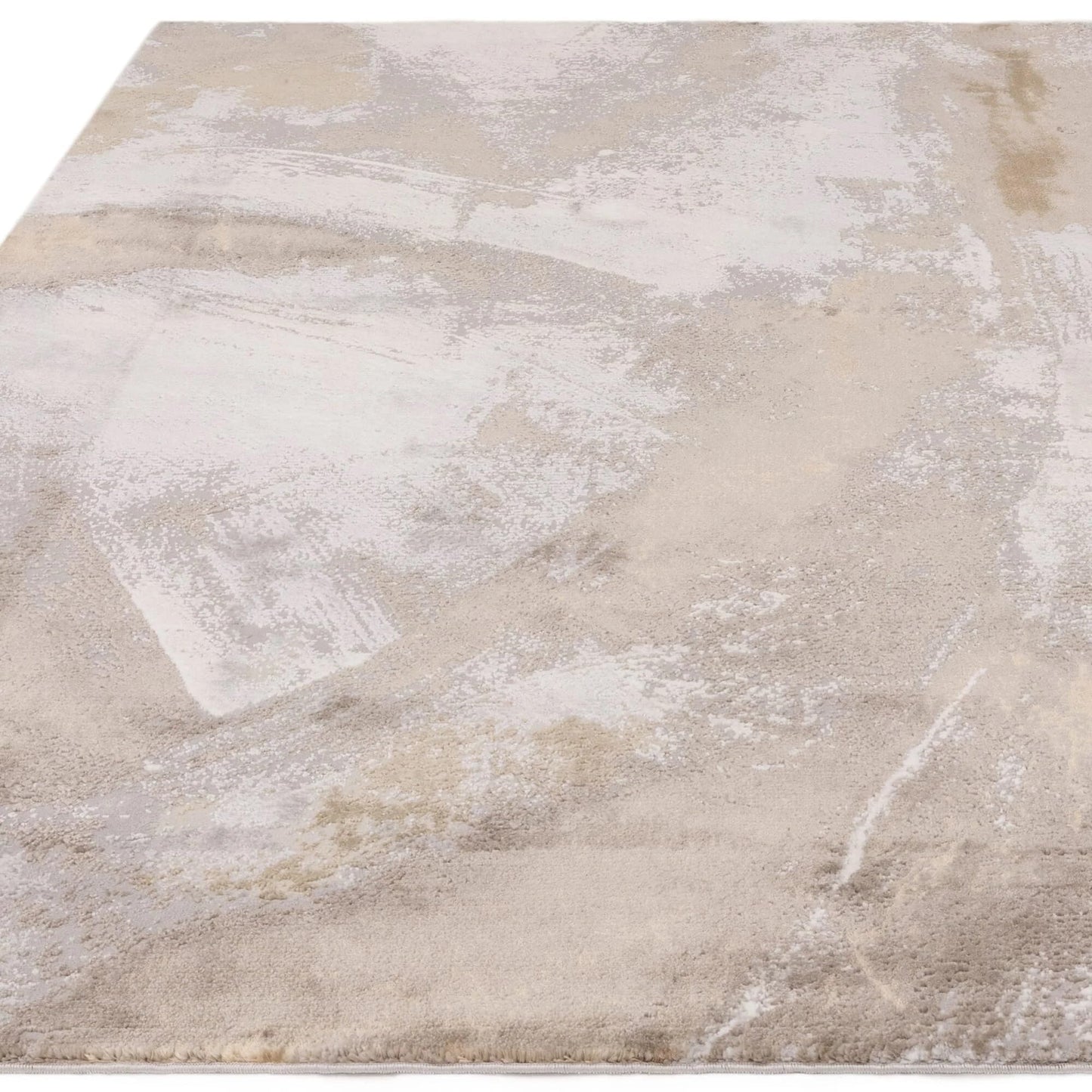 Stellar Abstract Teppich - Marmorierter Stil, seidig glänzend