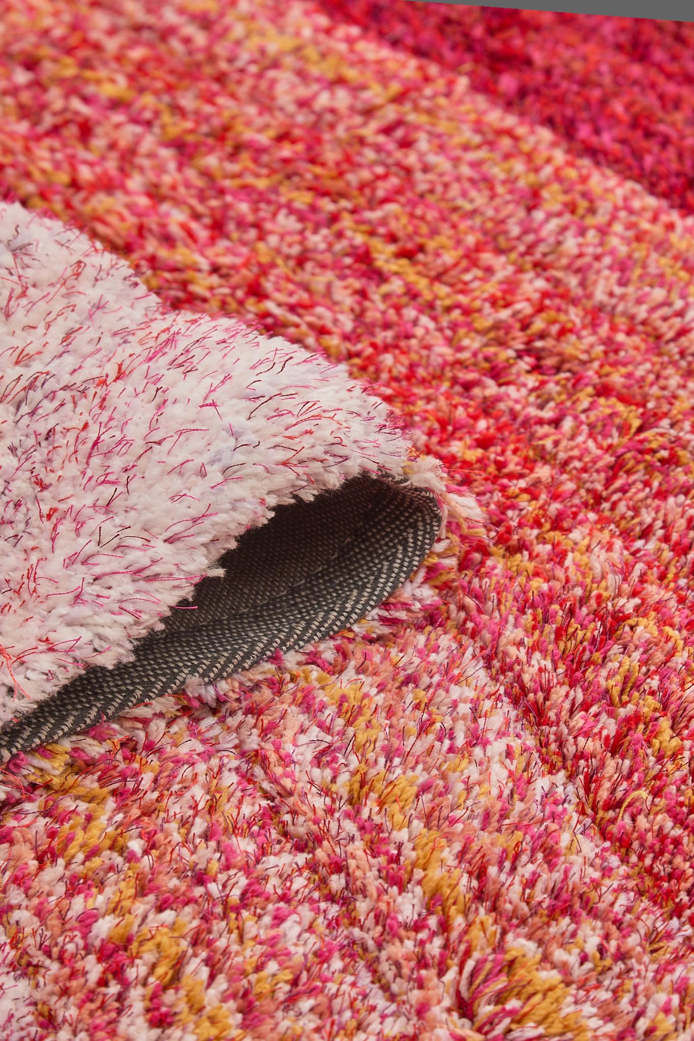 Hochflorteppich für Wohnzimmer, Schlafzimmer, Esszimmer, weicher Plüsch, flauschig, seidig, Stella-Wirbelmuster, 3D-Hochflorteppich in großer Größe, 160 x 230 cm (5'3" x 7'7")