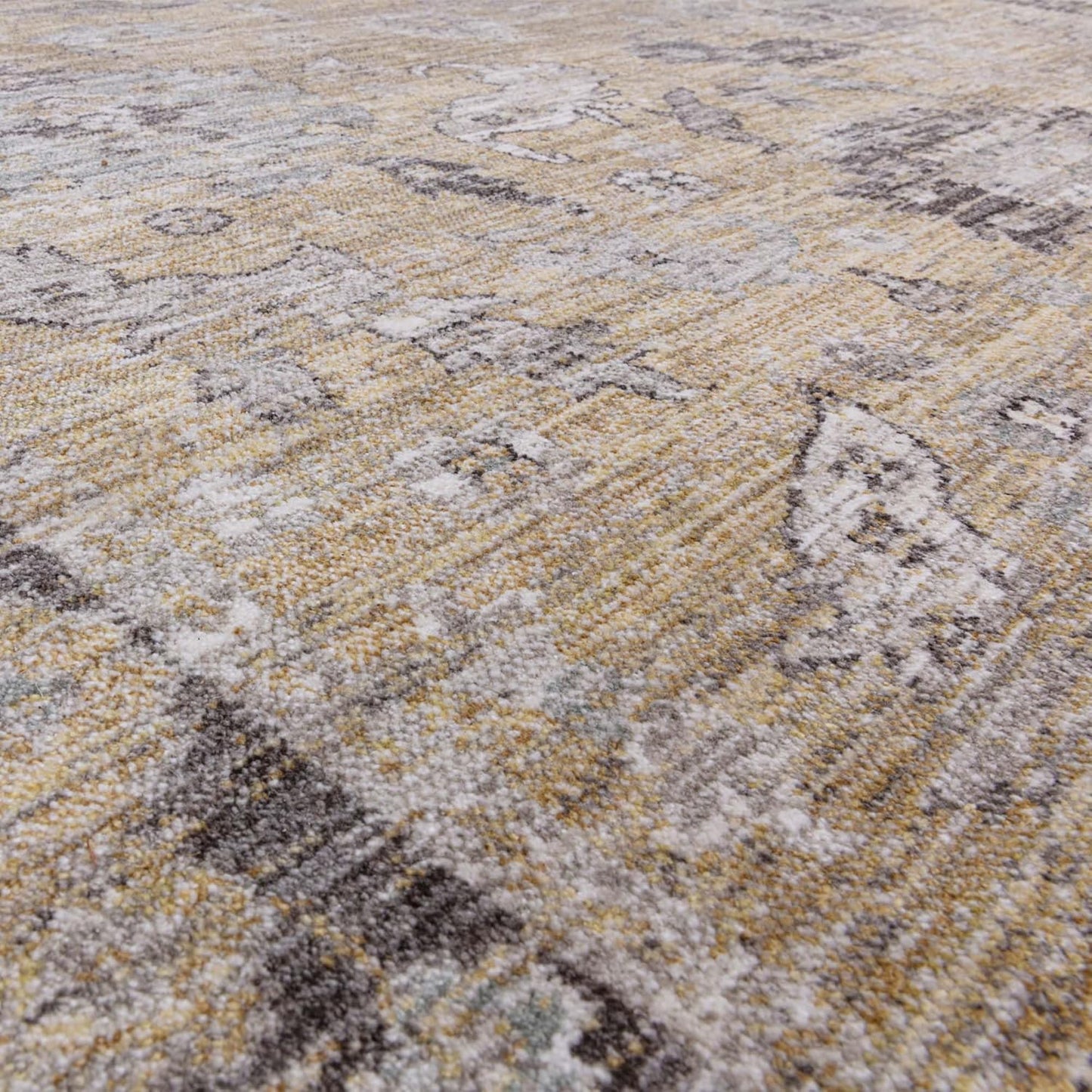 Jasper JA06 Yellow Gold Runner – Traditional Antique Style Rug 67x240 cm