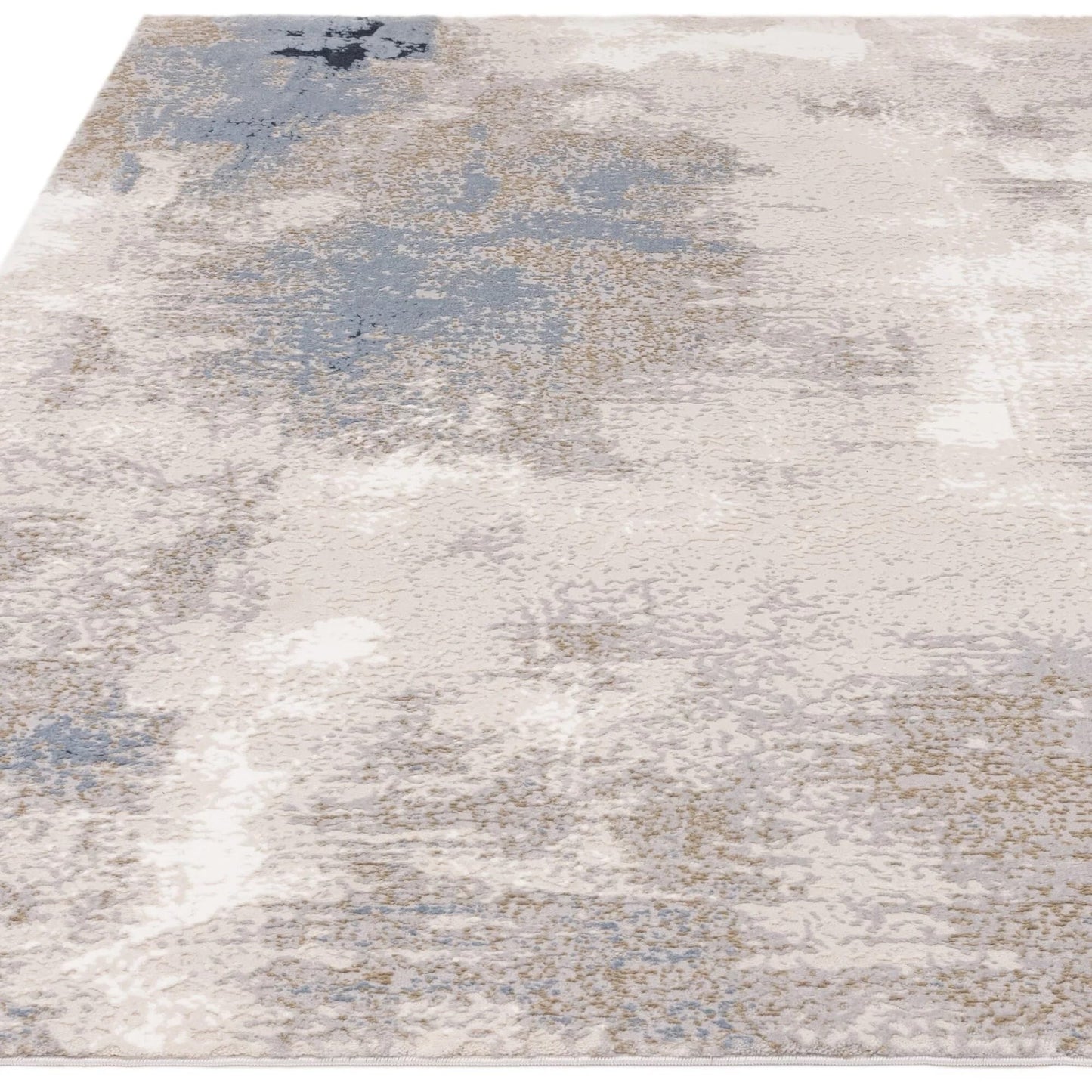 Stellar Abstract Teppich - Marmorierter Stil, seidig glänzend