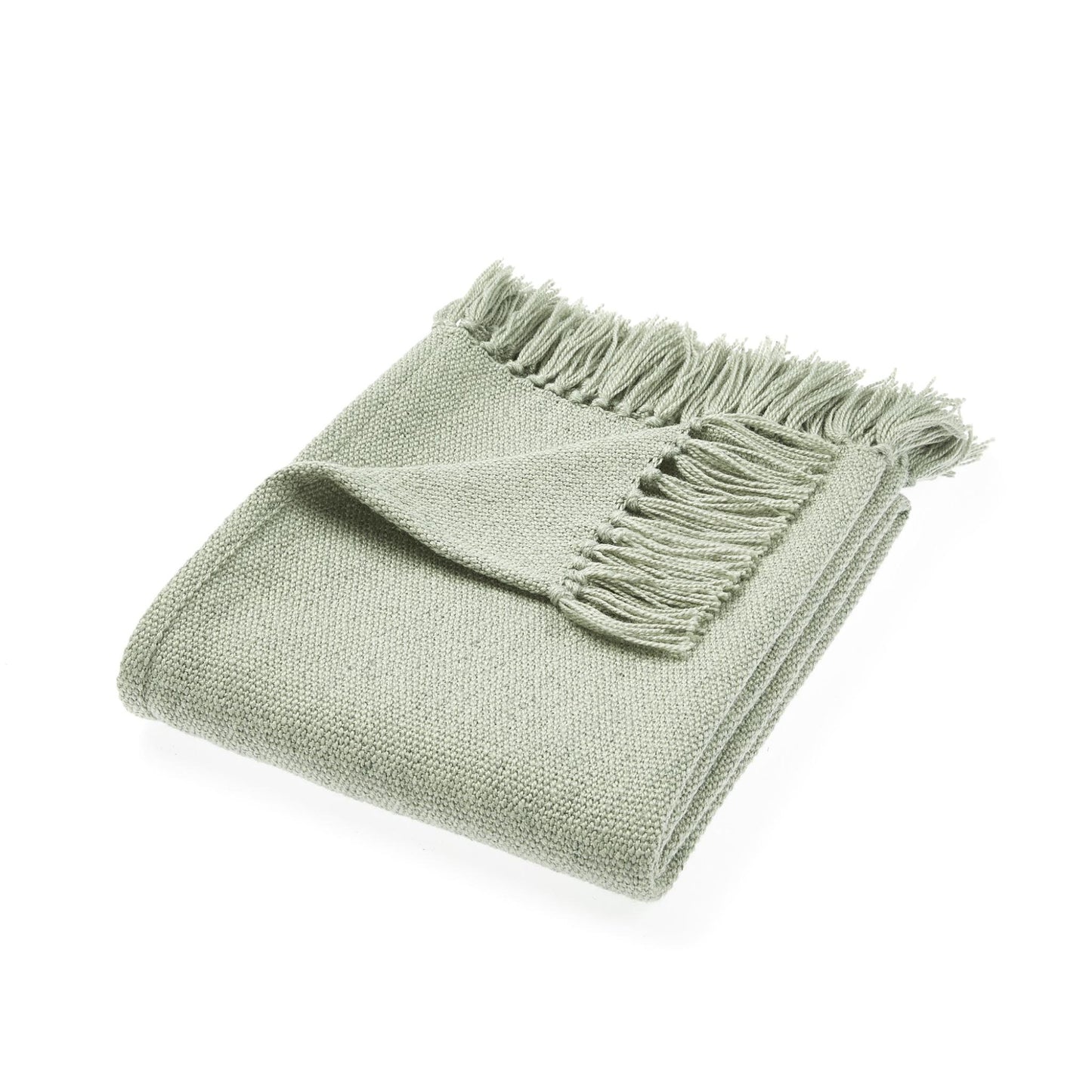 Hug Rug Woven Plain Throw Sky Grey Blanket Bed Sofa Chair Cover in 130 x 180 cm