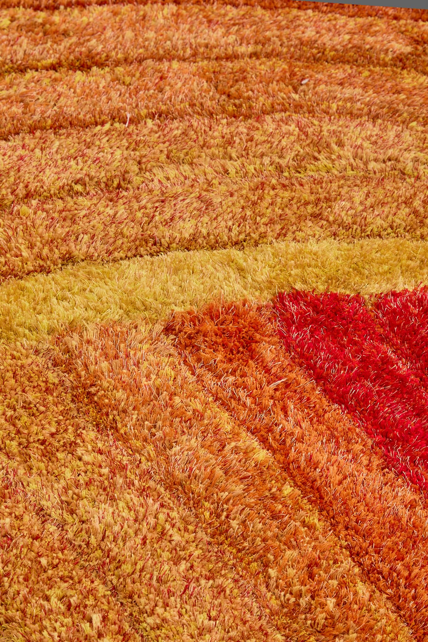 Hochflorteppich für Wohnzimmer, Schlafzimmer, Esszimmer, weicher Plüsch, flauschig, seidig, Stella-Wirbelmuster, 3D-Hochflorteppich in großer Größe, 160 x 230 cm (5'3" x 7'7")