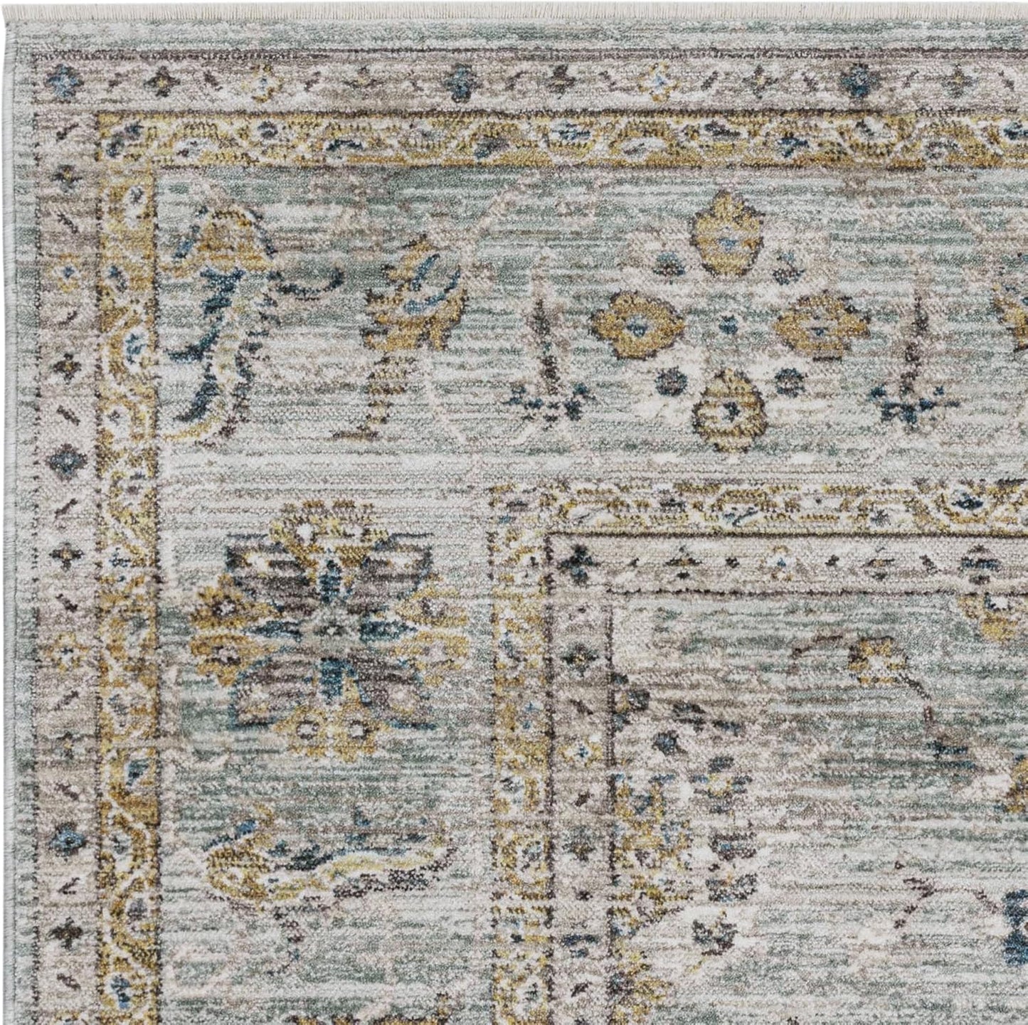 Jasper JA01 Blue Runner – Traditional Antique Style Rug 67x240 cm