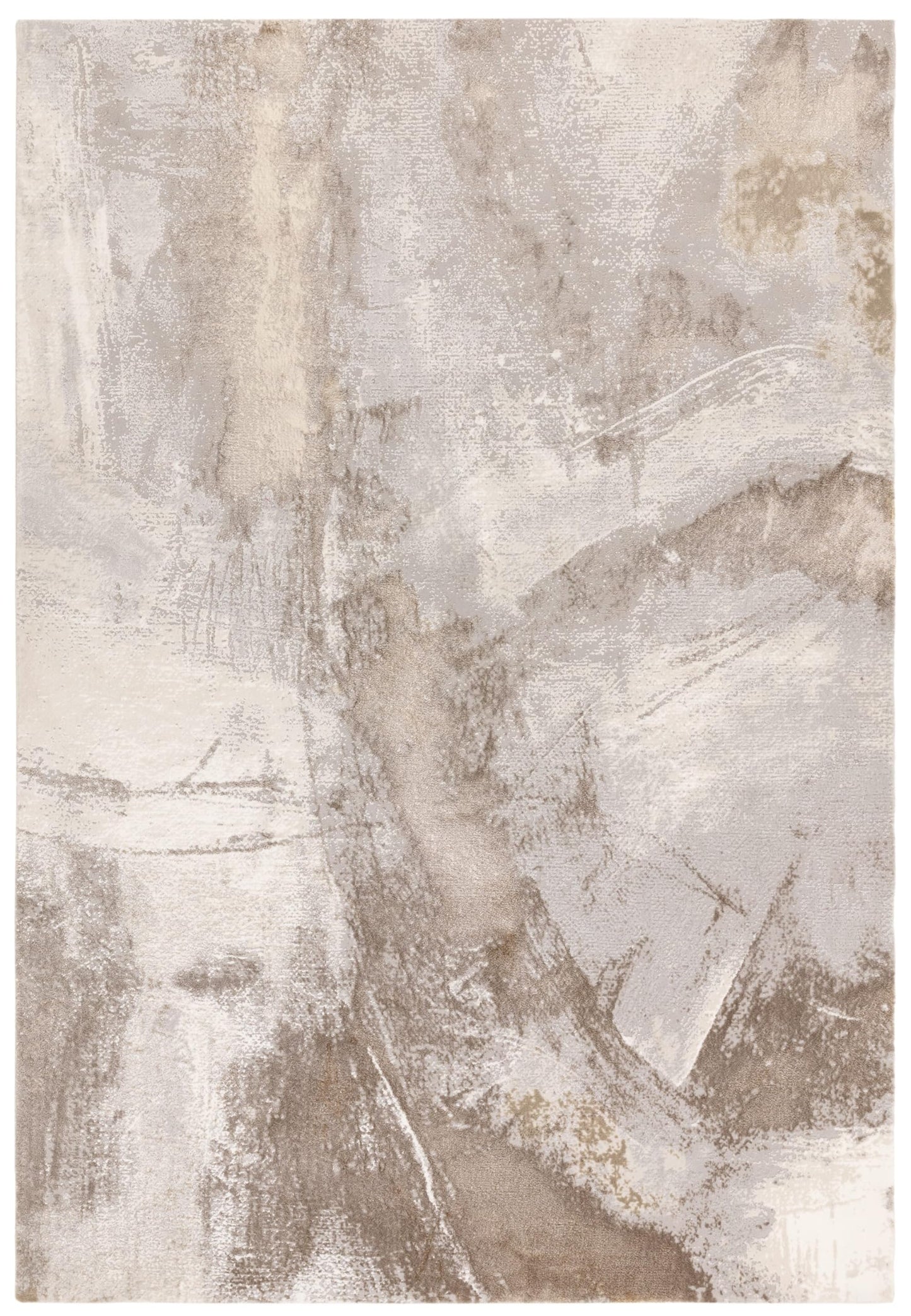 Stellar Abstract Teppich - Marmorierter Stil, seidig glänzend