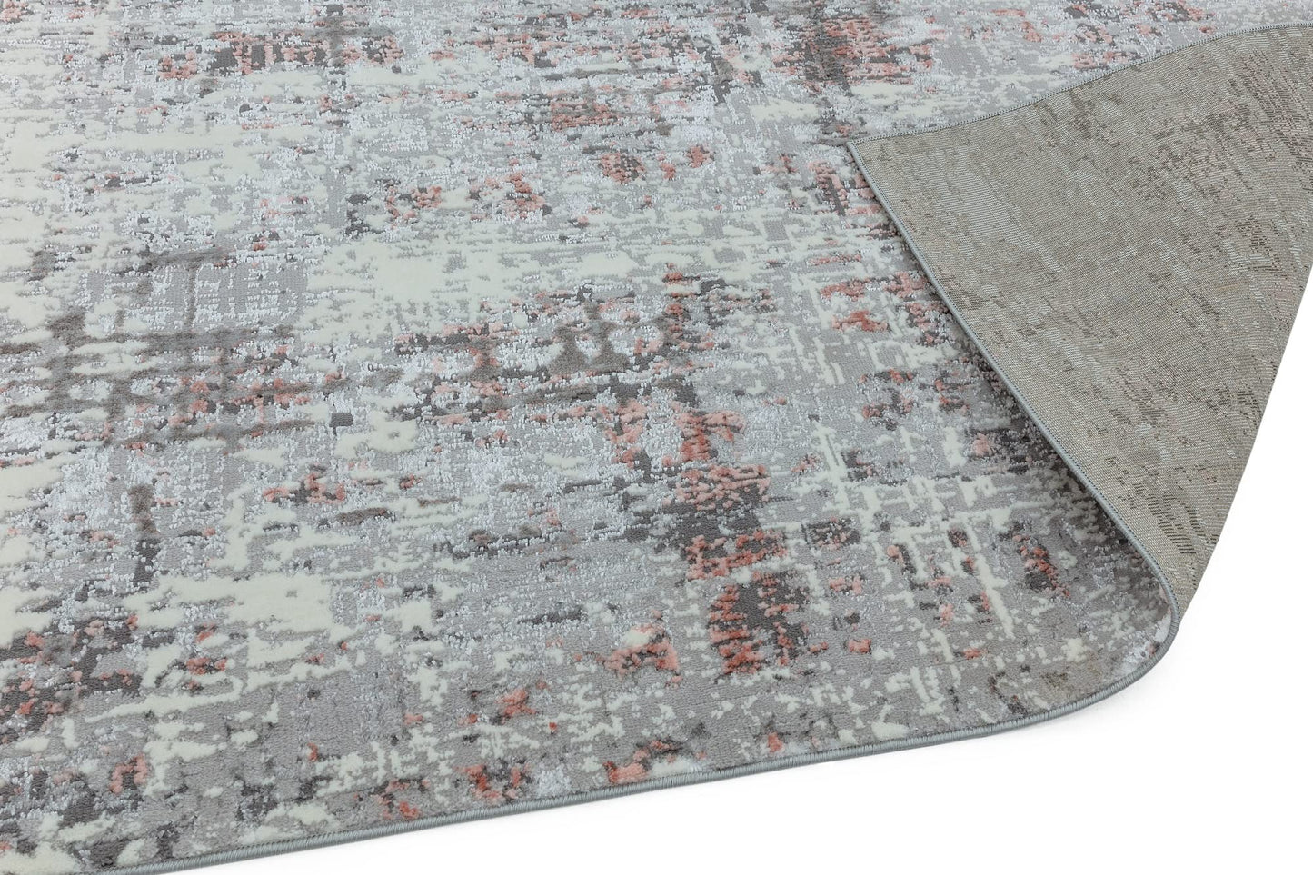 Orion Abstrakter Teppich, glänzendes metallisches Wonderlust-Design