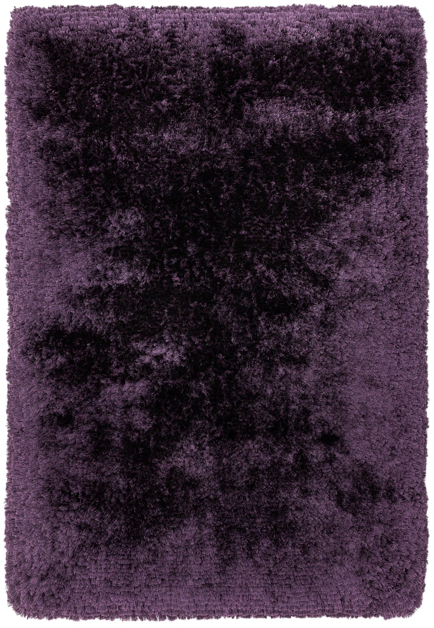 Plüschiger Shaggy-Teppich für Wohnzimmer und Schlafzimmer, Hochflor, dick, flauschig, handgefertigt, fusselfrei, seidig, schimmernd, glänzend, einfarbig, Hochflor-Teppich