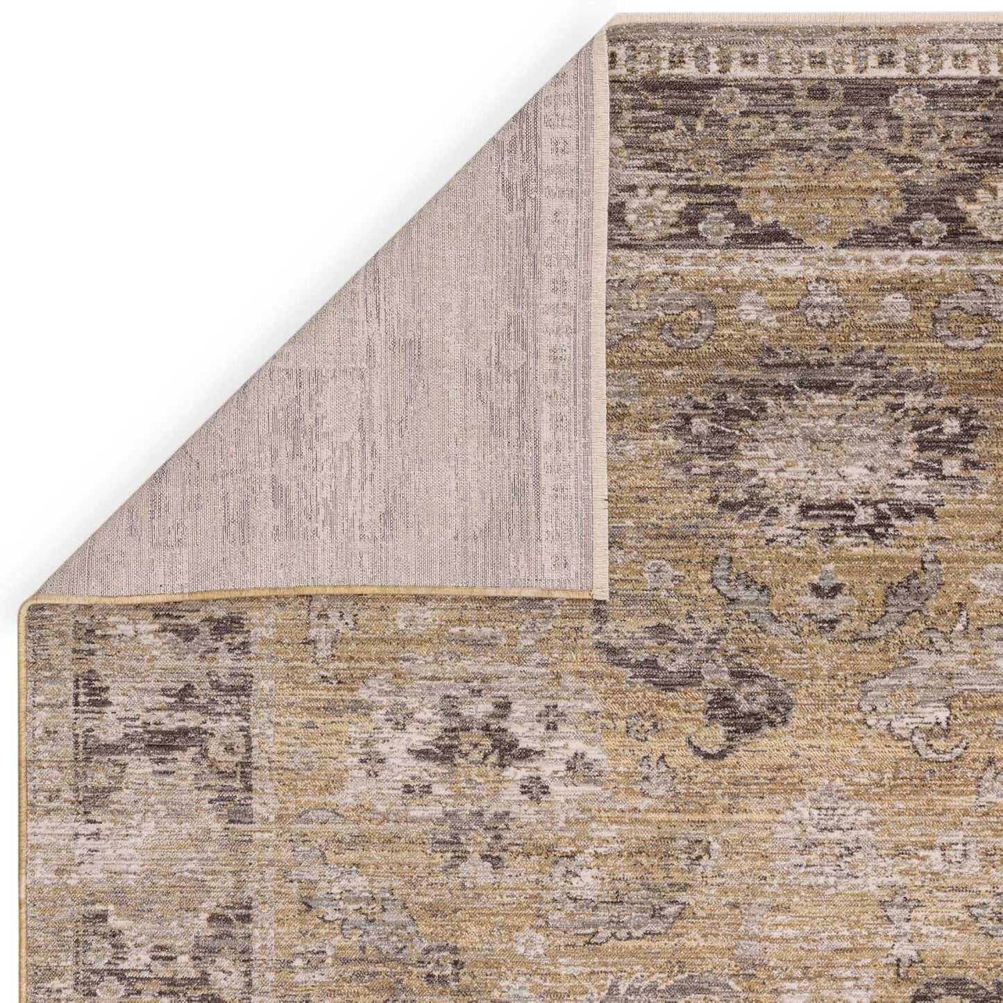 Jasper JA06 Yellow Gold Runner – Traditional Antique Style Rug 67x240 cm
