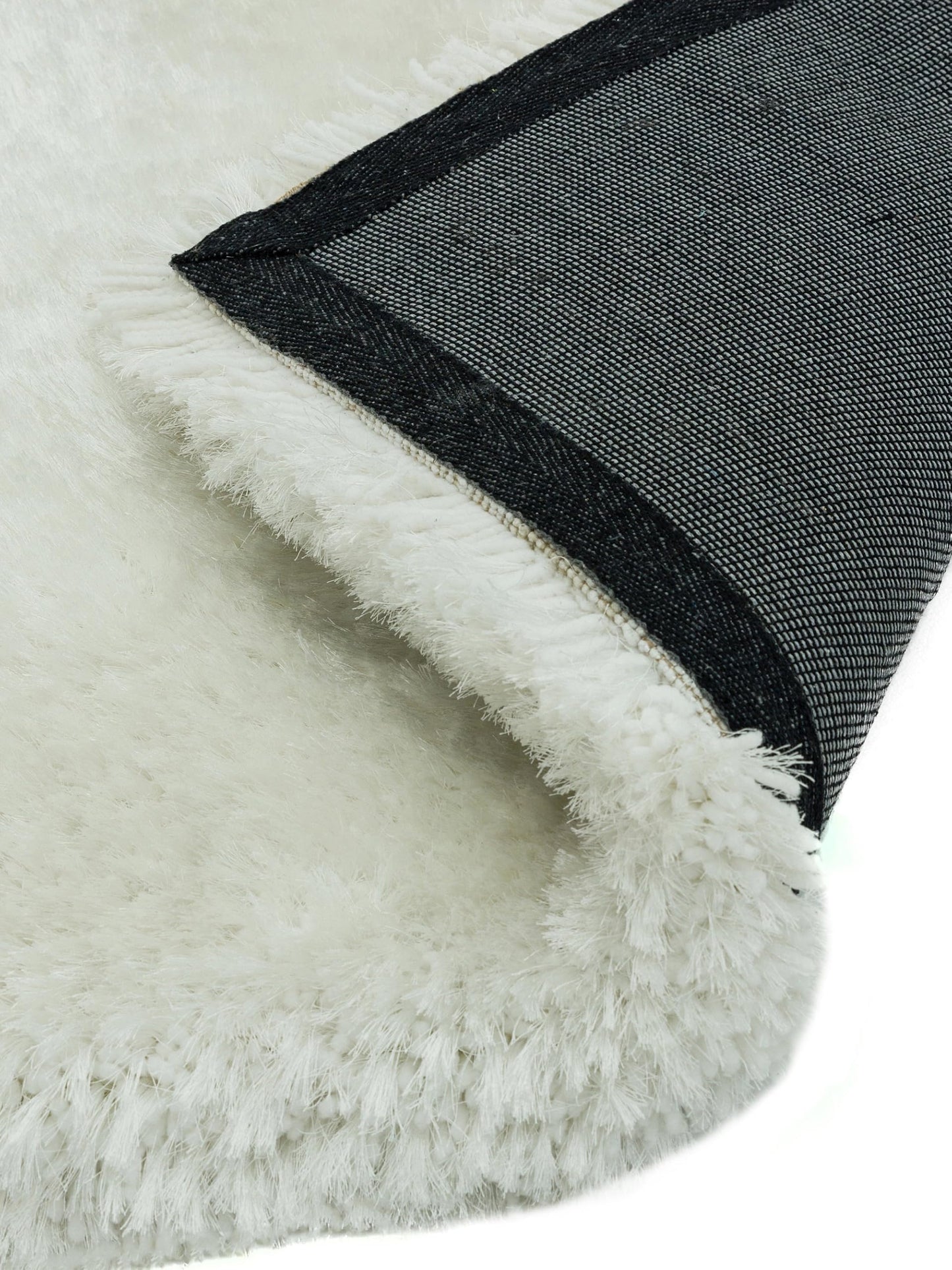 Plüschiger Shaggy-Teppich für Wohnzimmer und Schlafzimmer, Hochflor, dick, flauschig, handgefertigt, fusselfrei, seidig, schimmernd, glänzend, einfarbig, Hochflor-Teppich
