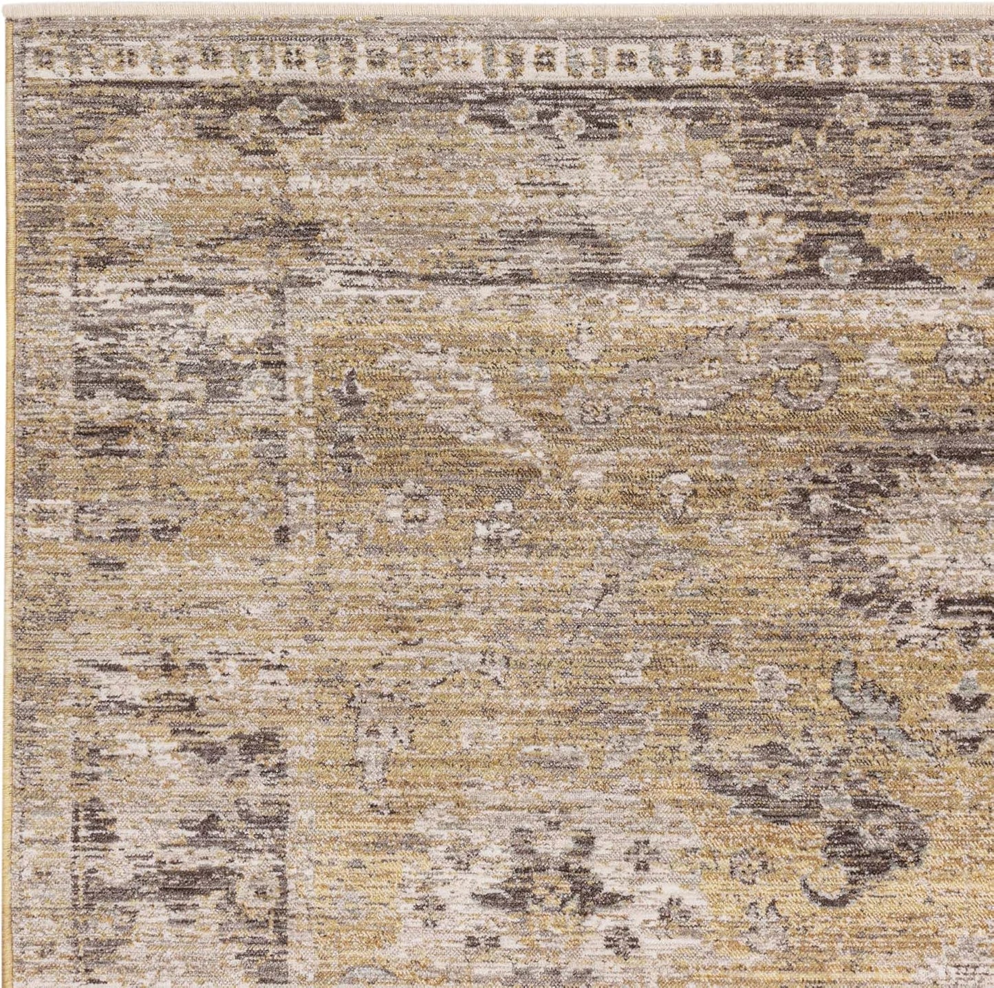 Jasper JA06 Yellow Gold Runner – Traditional Antique Style Rug 67x240 cm