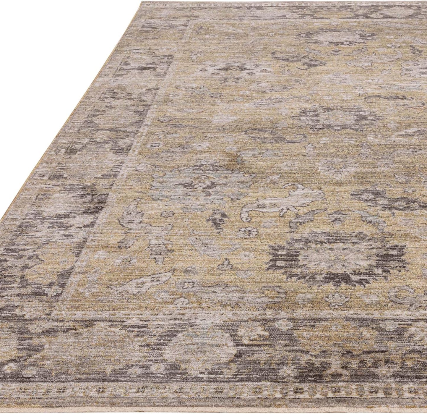 Jasper JA06 Yellow Gold Runner – Traditional Antique Style Rug 67x240 cm