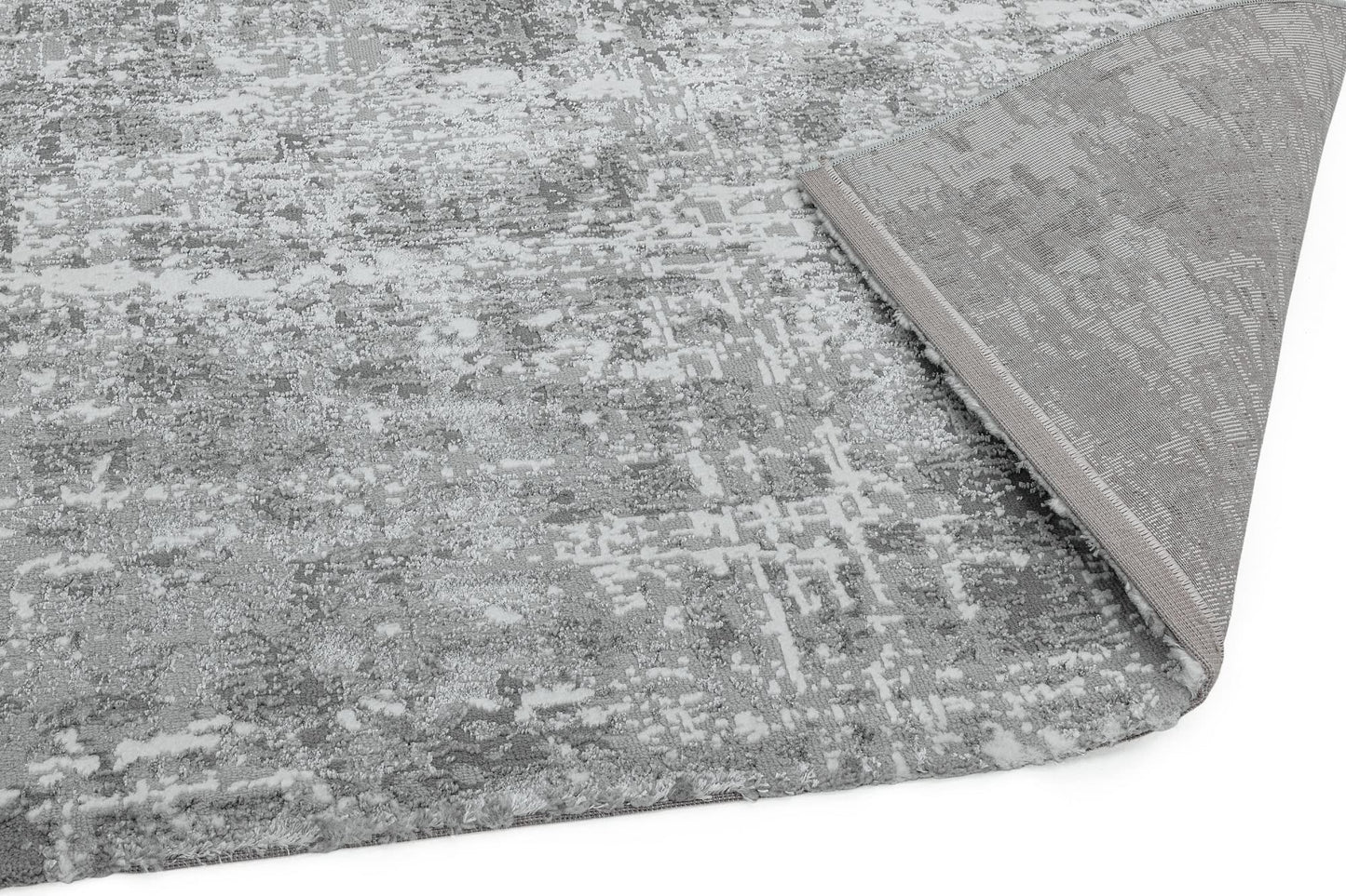 Orion Abstrakter Teppich, glänzendes metallisches Wonderlust-Design