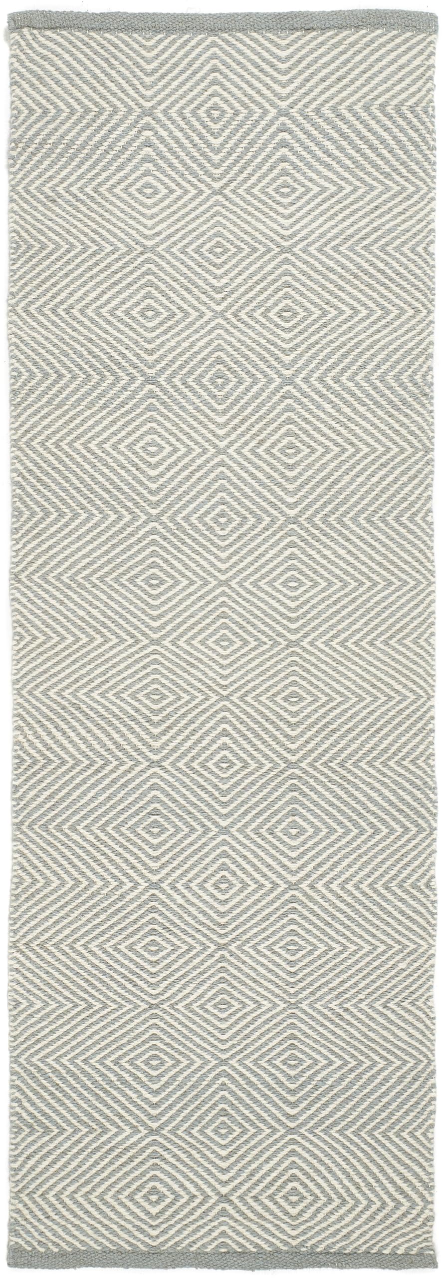 Flatweave Hand Woven Wool Rug for Living Room Dining Room Bedroom Kitchen Geometric Diamond Pattern Home Decor Area Rug