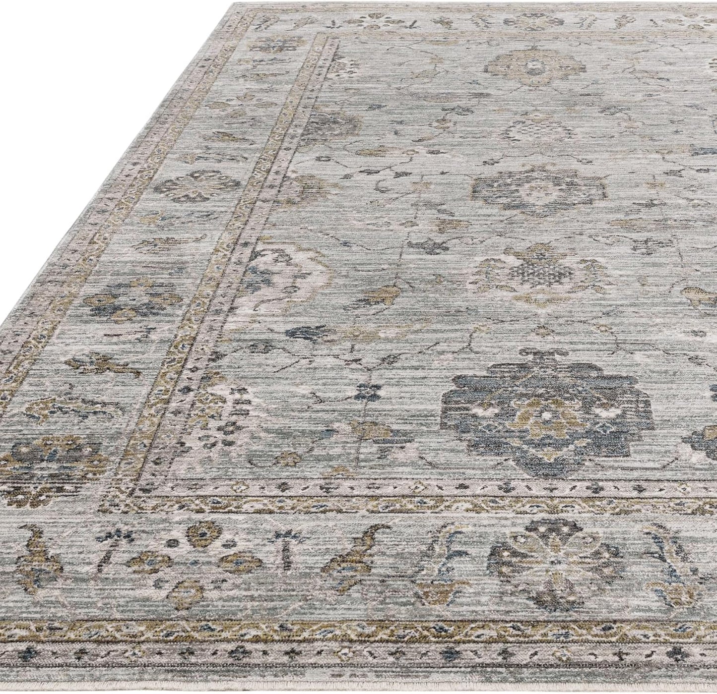 Jasper JA01 Blue Runner – Traditional Antique Style Rug 67x240 cm