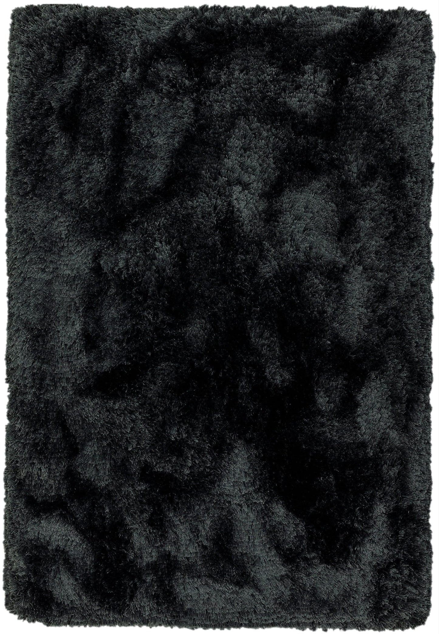 Plüschiger Shaggy-Teppich für Wohnzimmer und Schlafzimmer, Hochflor, dick, flauschig, handgefertigt, fusselfrei, seidig, schimmernd, glänzend, einfarbig, Hochflor-Teppich