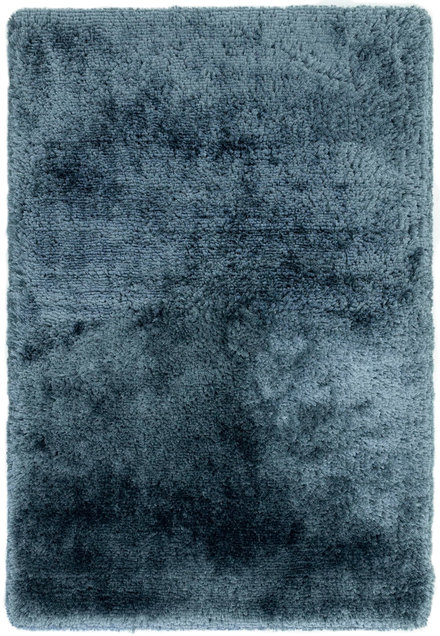 Plüschiger Shaggy-Teppich für Wohnzimmer und Schlafzimmer, Hochflor, dick, flauschig, handgefertigt, fusselfrei, seidig, schimmernd, glänzend, einfarbig, Hochflor-Teppich