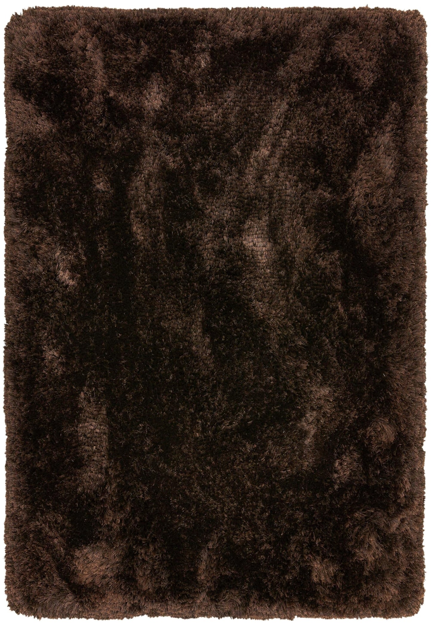 Plüschiger Shaggy-Teppich für Wohnzimmer und Schlafzimmer, Hochflor, dick, flauschig, handgefertigt, fusselfrei, seidig, schimmernd, glänzend, einfarbig, Hochflor-Teppich