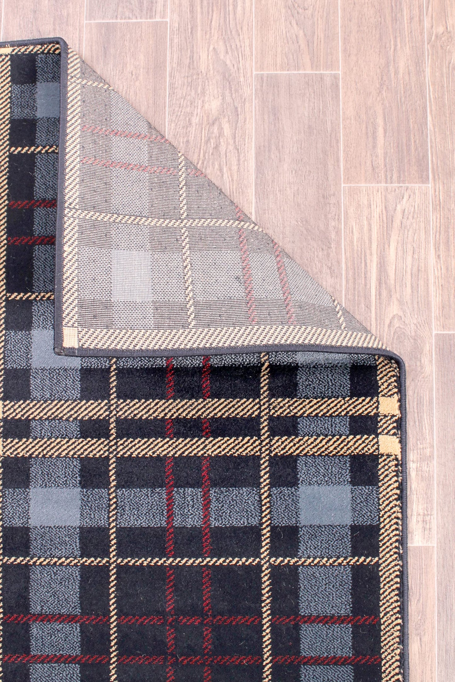 Tartan Rug for Living Room Bedroom Traditional Classic Tartan Check Design Soft Quality Rug Home Carpet