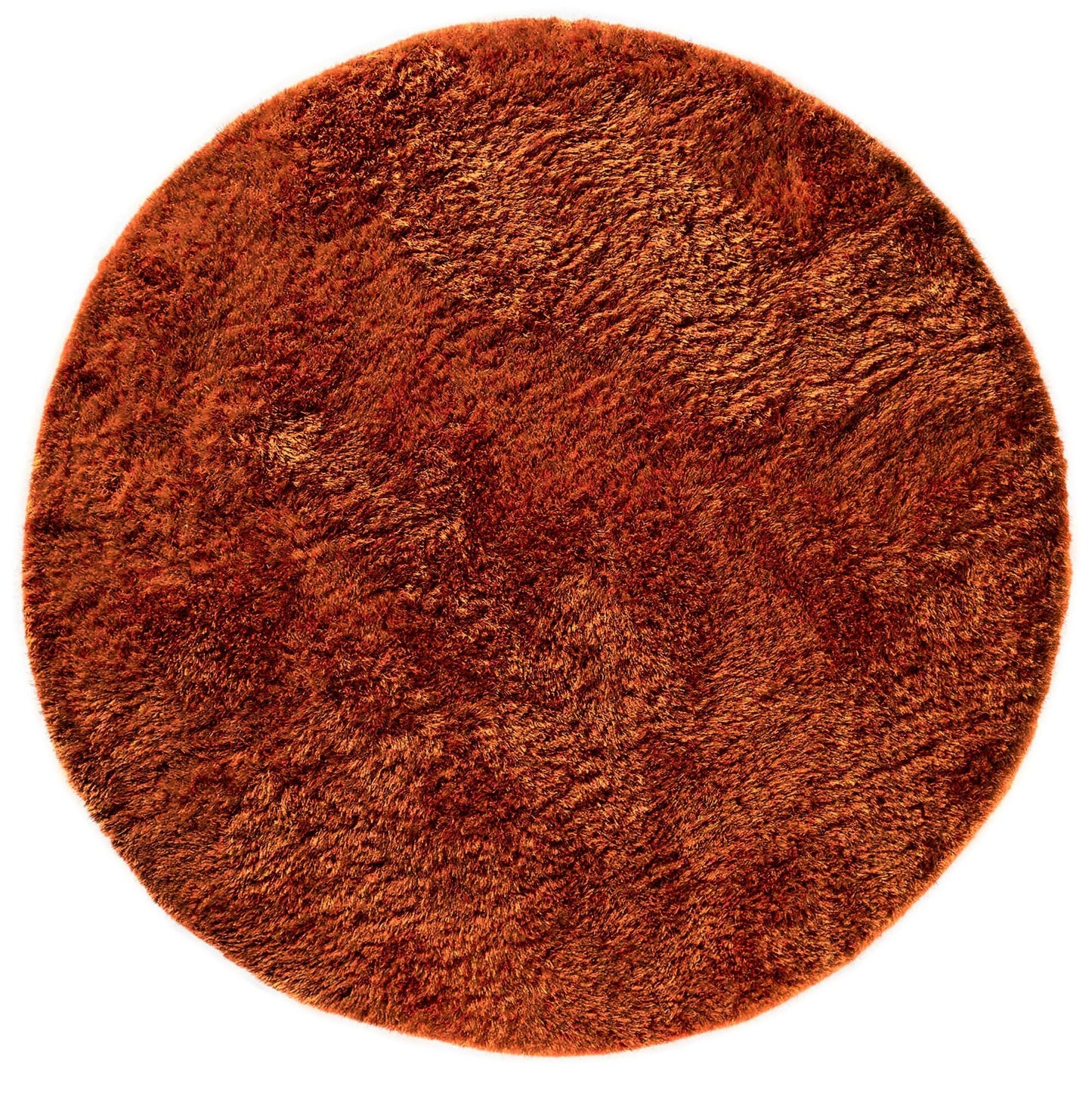 Plüschiger Shaggy-Teppich für Wohnzimmer und Schlafzimmer, Hochflor, dick, flauschig, handgefertigt, fusselfrei, seidig, schimmernd, glänzend, einfarbig, Hochflor-Teppich