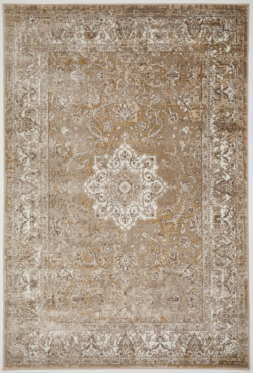 Medallion Ockergold 865AC – Traditioneller Vintage-Teppich