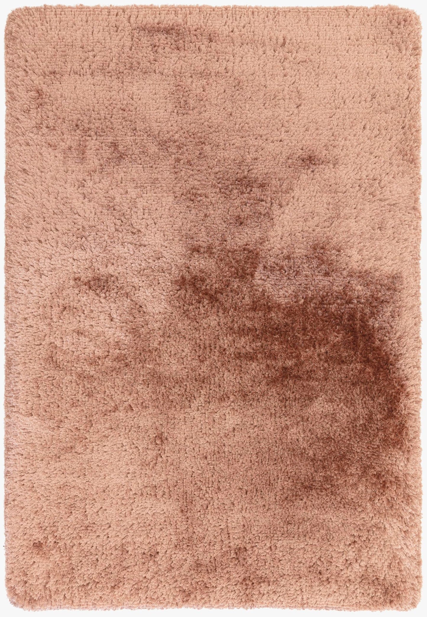 Plüschiger Shaggy-Teppich für Wohnzimmer und Schlafzimmer, Hochflor, dick, flauschig, handgefertigt, fusselfrei, seidig, schimmernd, glänzend, einfarbig, Hochflor-Teppich