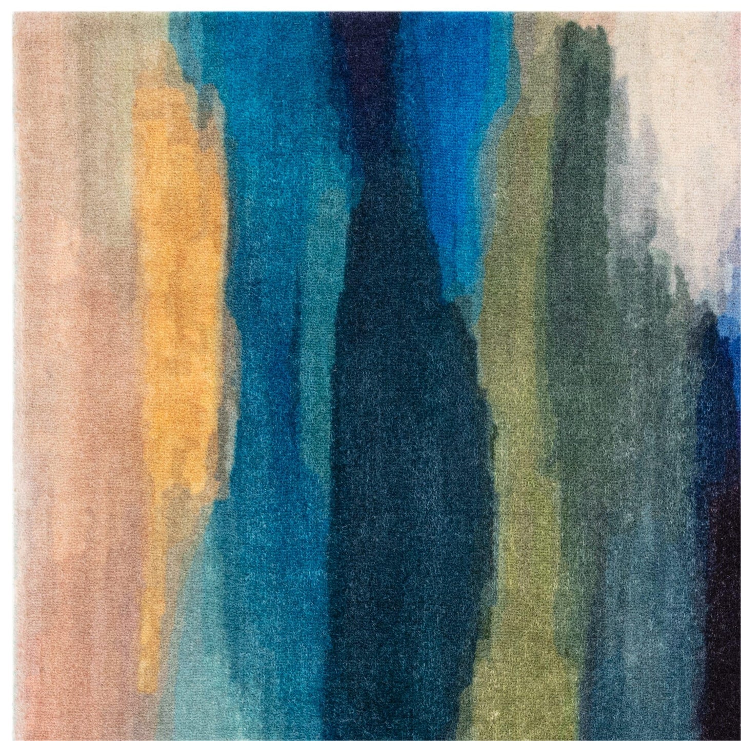Vision Diffuse Stipple Impression Pigment Aquarell Kunst Design 100 % Wollteppiche