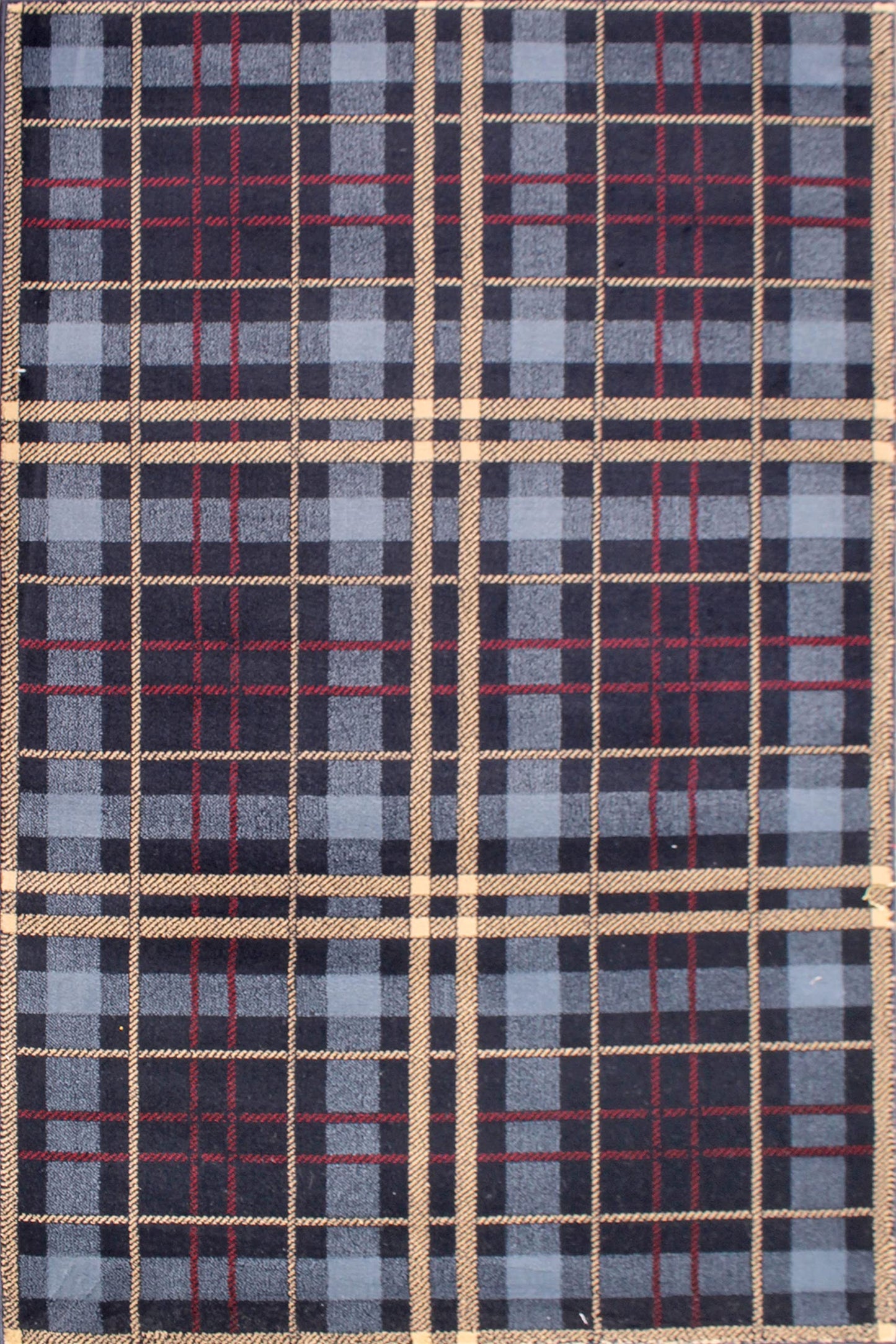 Tartan Rug for Living Room Bedroom Traditional Classic Tartan Check Design Soft Quality Rug Home Carpet