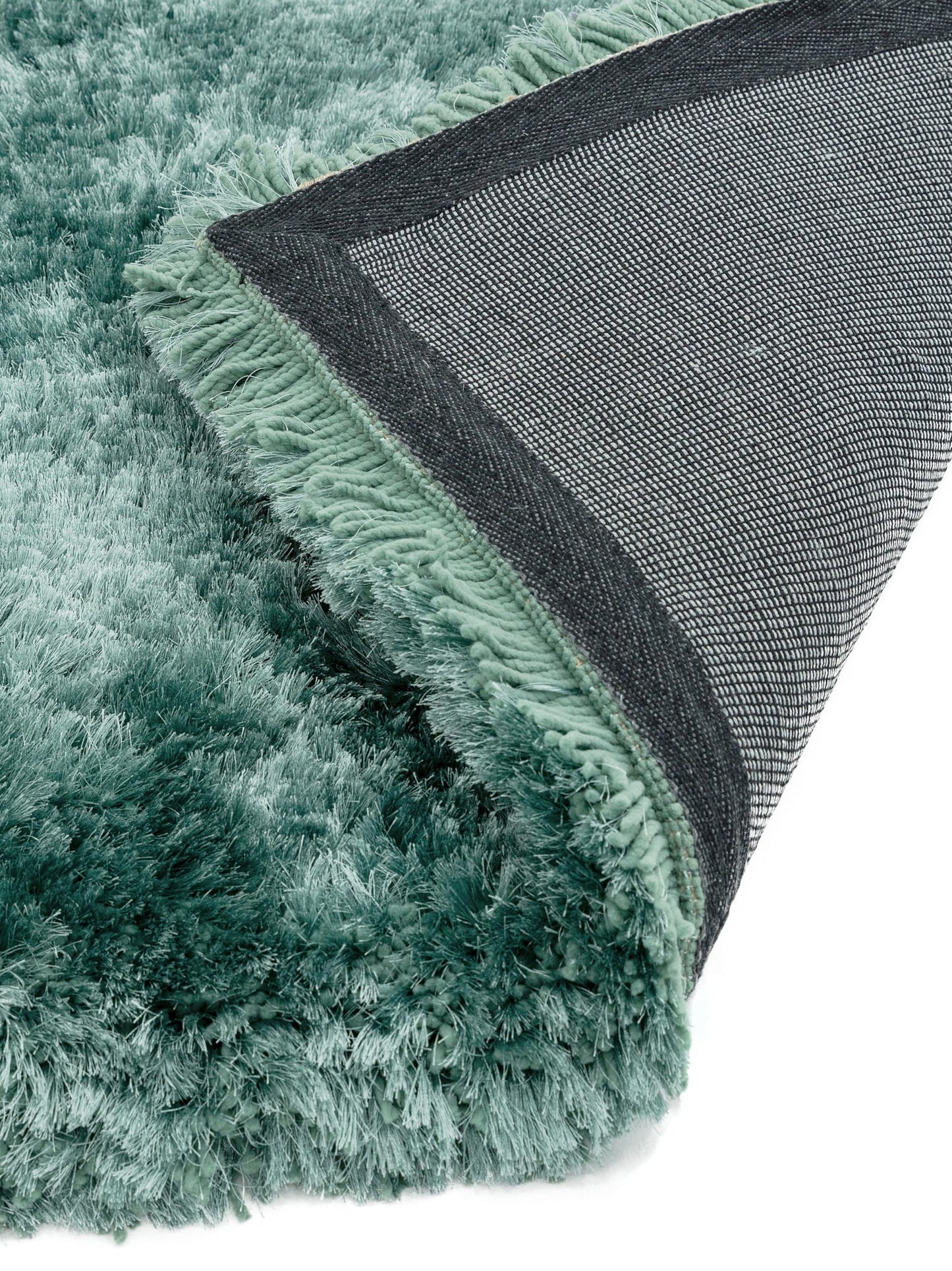 Plüschiger Shaggy-Teppich für Wohnzimmer und Schlafzimmer, Hochflor, dick, flauschig, handgefertigt, fusselfrei, seidig, schimmernd, glänzend, einfarbig, Hochflor-Teppich