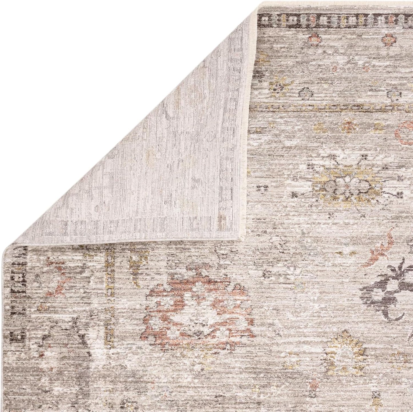 Jasper JA04 Grey Silver Runner – Traditional Antique Style Rug 67x240 cm