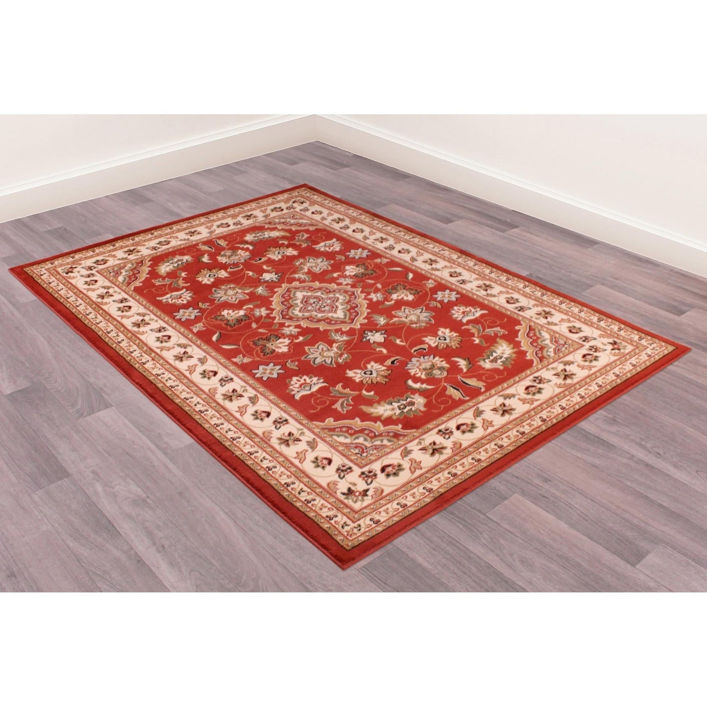 Sherborne Terracotta Rug Traditional Classic Oriental Bedroom Living Room Rug
