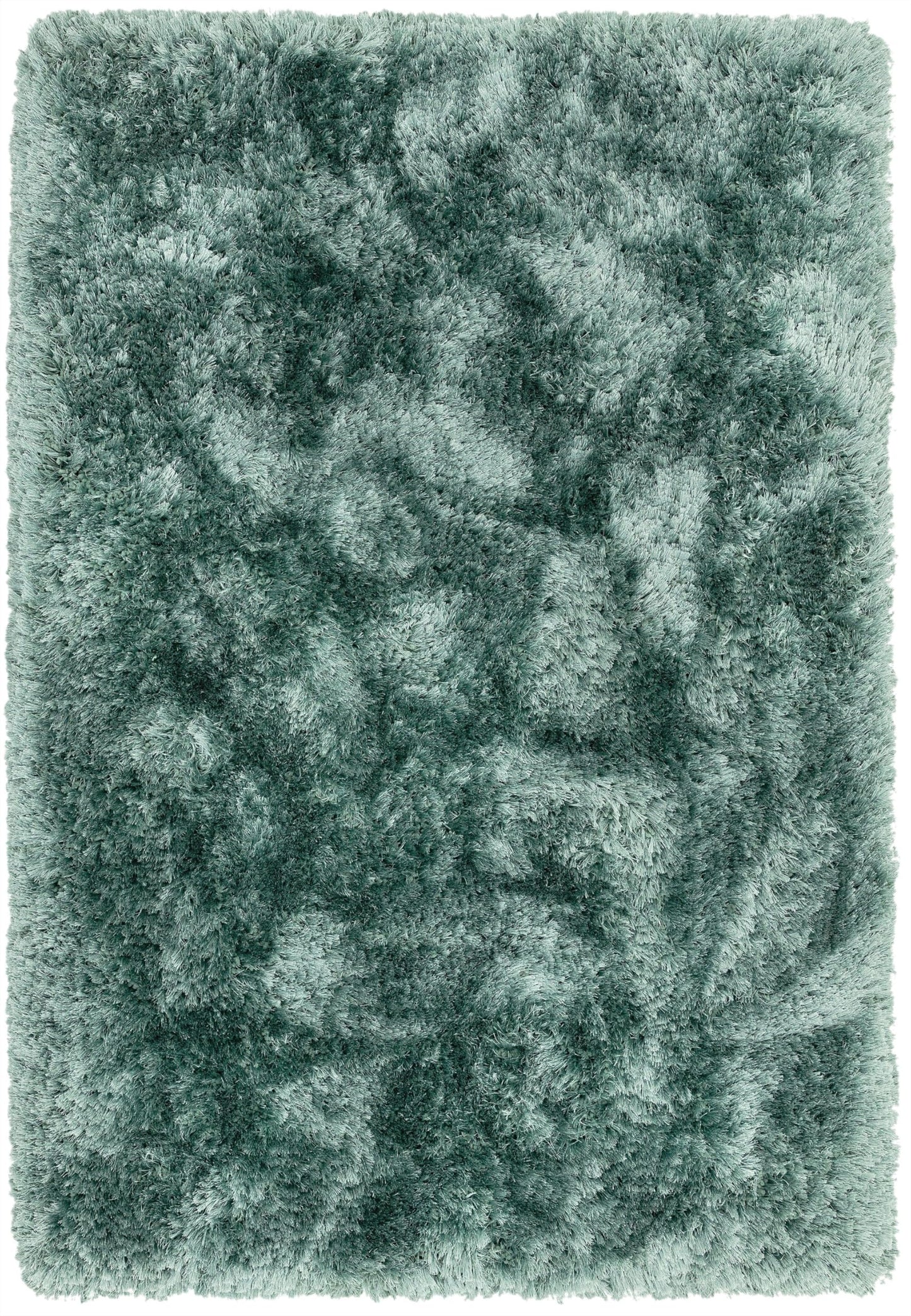 Plüschiger Shaggy-Teppich für Wohnzimmer und Schlafzimmer, Hochflor, dick, flauschig, handgefertigt, fusselfrei, seidig, schimmernd, glänzend, einfarbig, Hochflor-Teppich