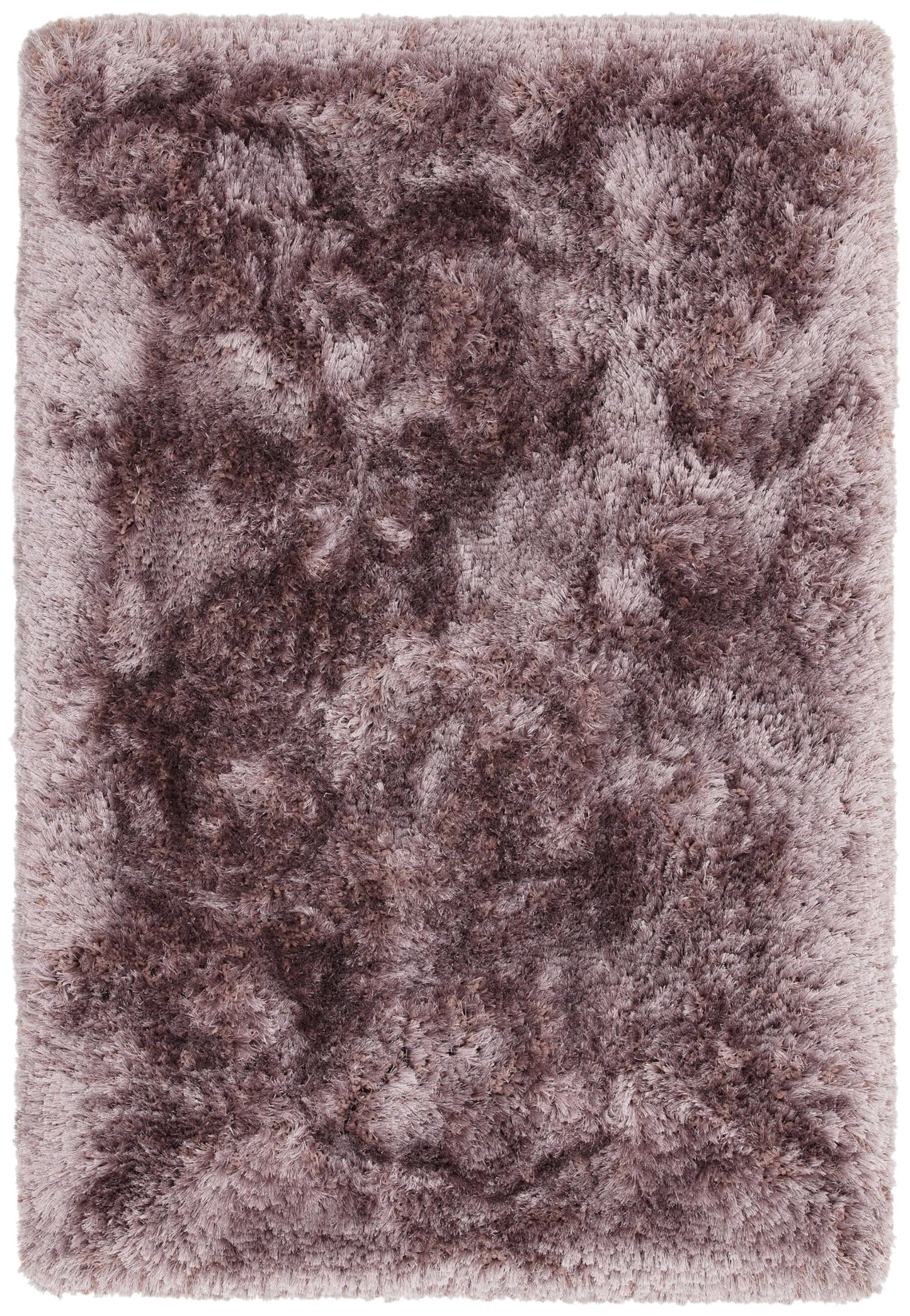 Plüschiger Shaggy-Teppich für Wohnzimmer und Schlafzimmer, Hochflor, dick, flauschig, handgefertigt, fusselfrei, seidig, schimmernd, glänzend, einfarbig, Hochflor-Teppich