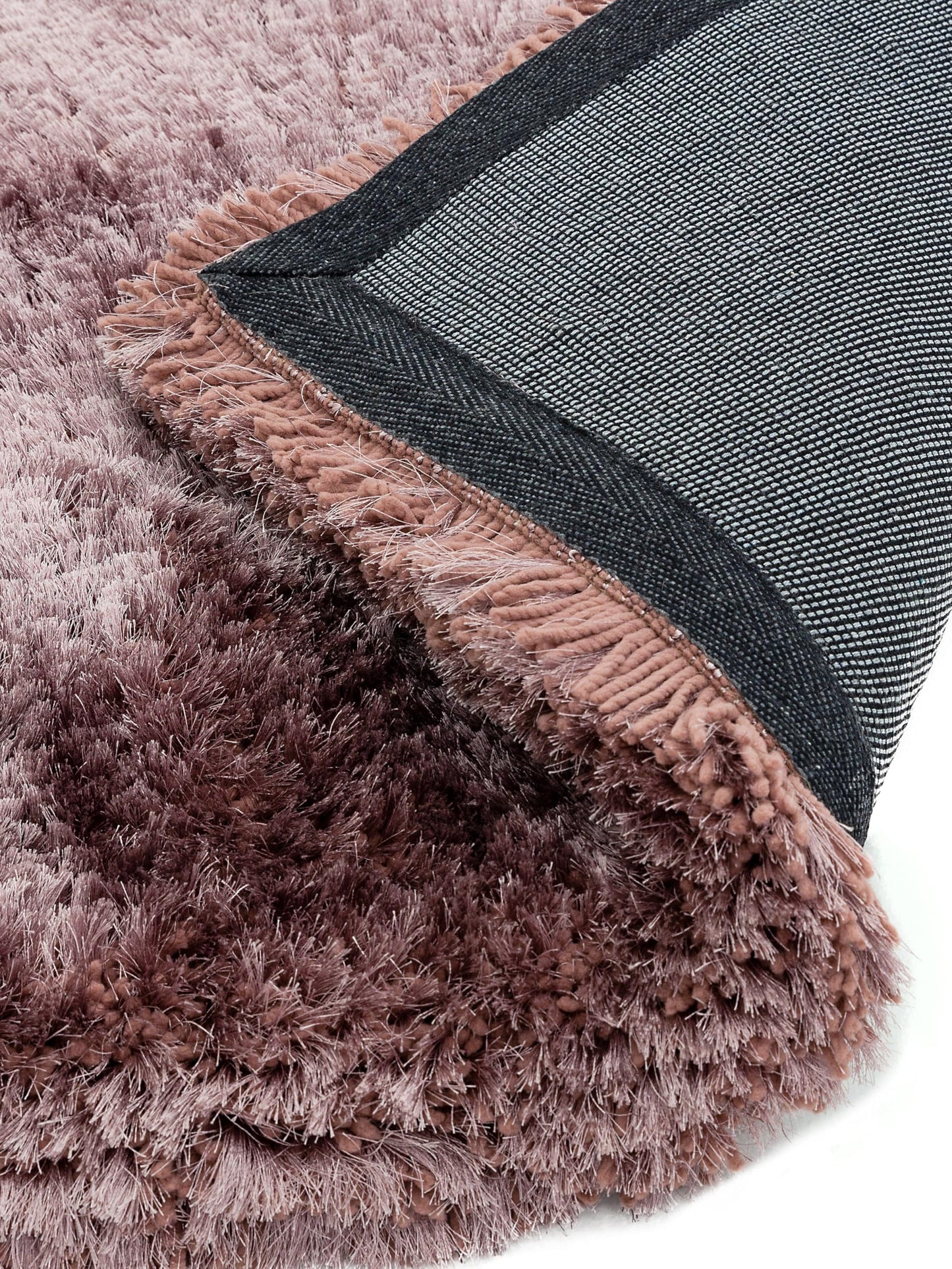 Plüschiger Shaggy-Teppich für Wohnzimmer und Schlafzimmer, Hochflor, dick, flauschig, handgefertigt, fusselfrei, seidig, schimmernd, glänzend, einfarbig, Hochflor-Teppich